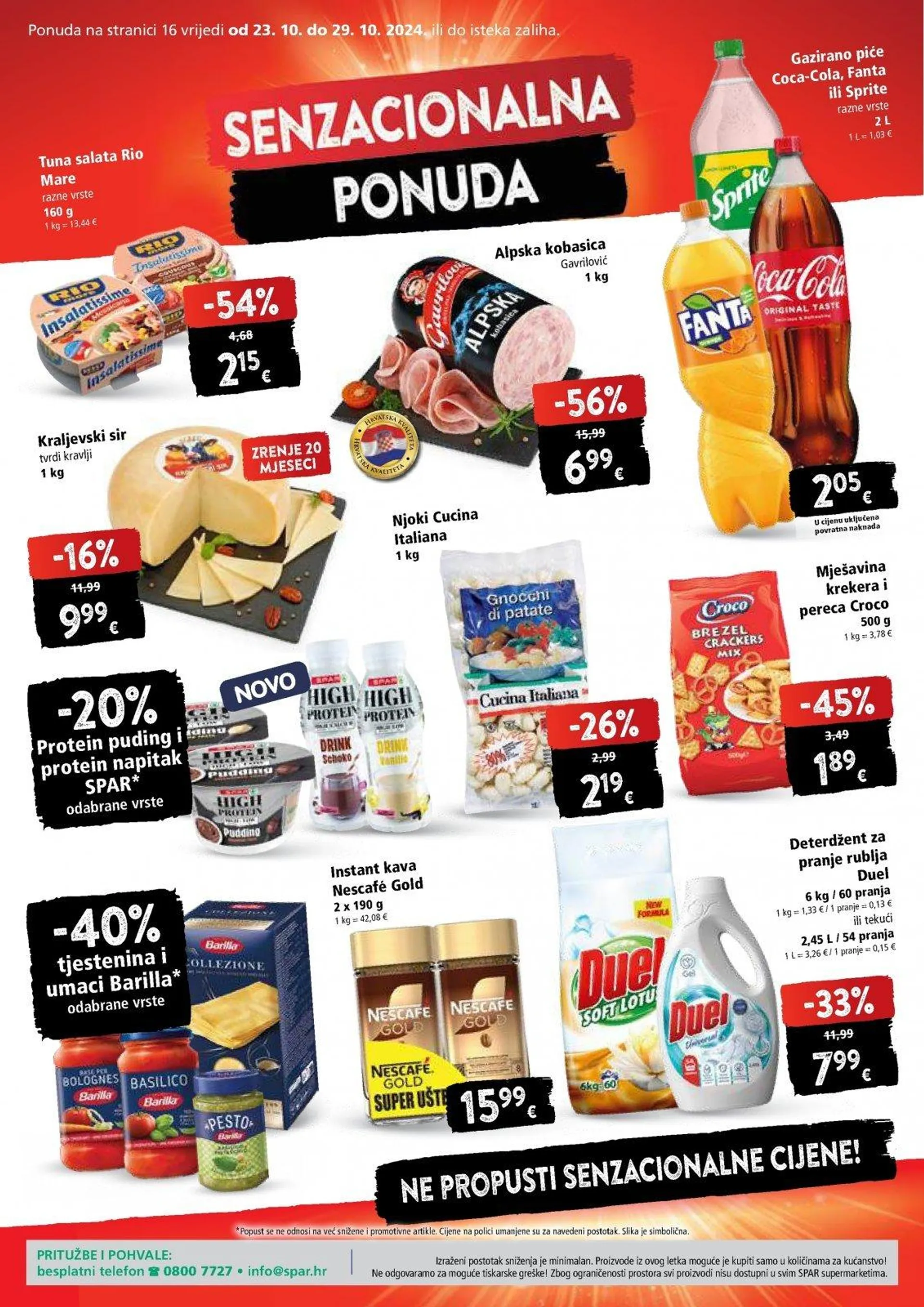 Katalog Spar katalog do 29.10.2024 od 23. listopada do 29. listopada 2024. - Pregled Stranica 16