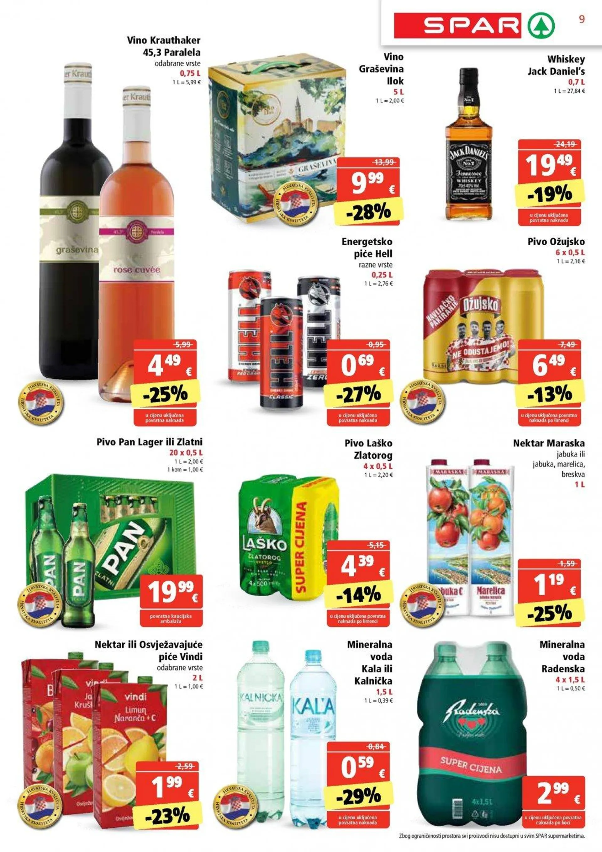 Katalog Spar katalog do 29.10.2024 od 23. listopada do 29. listopada 2024. - Pregled Stranica 9