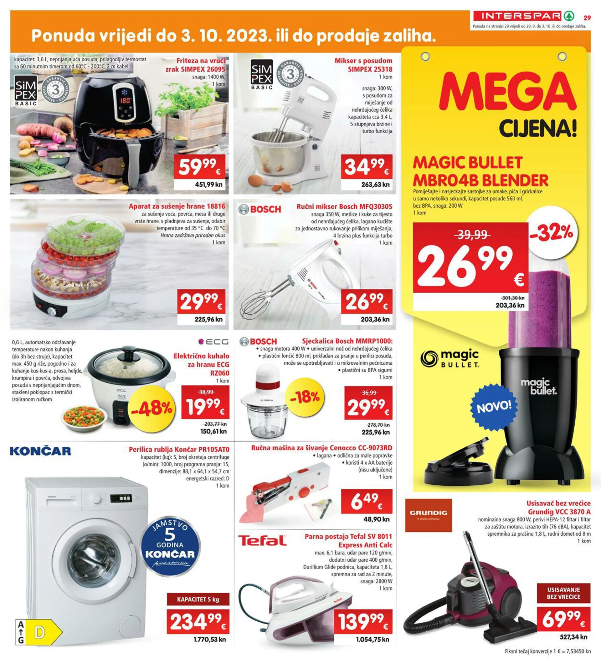 Katalog Interspar od 20. rujna do 26. rujna 2023. - Pregled Stranica 29