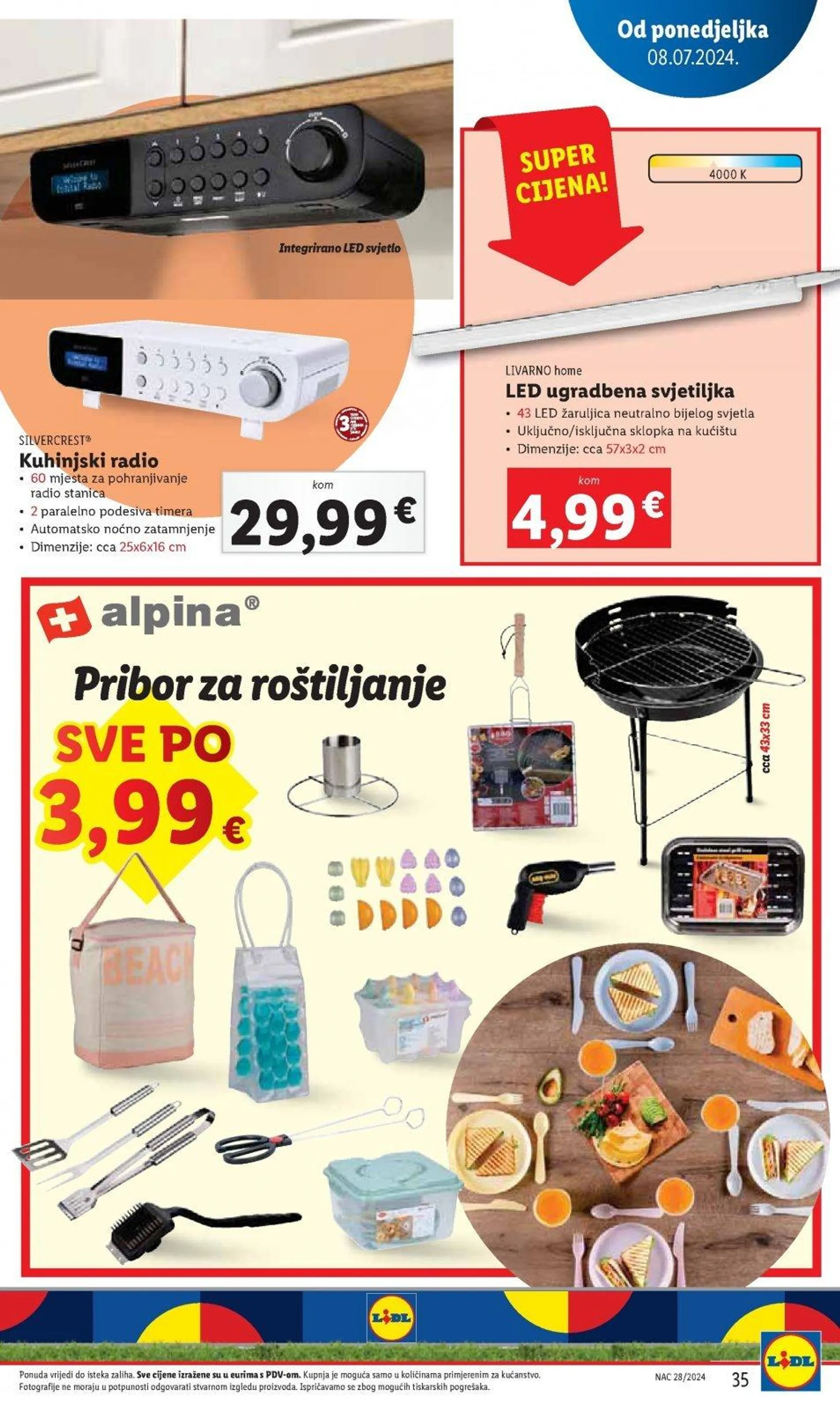 Katalog Lidl katalog do 14.07.2024 od 4. srpnja do 14. srpnja 2024. - Pregled Stranica 35