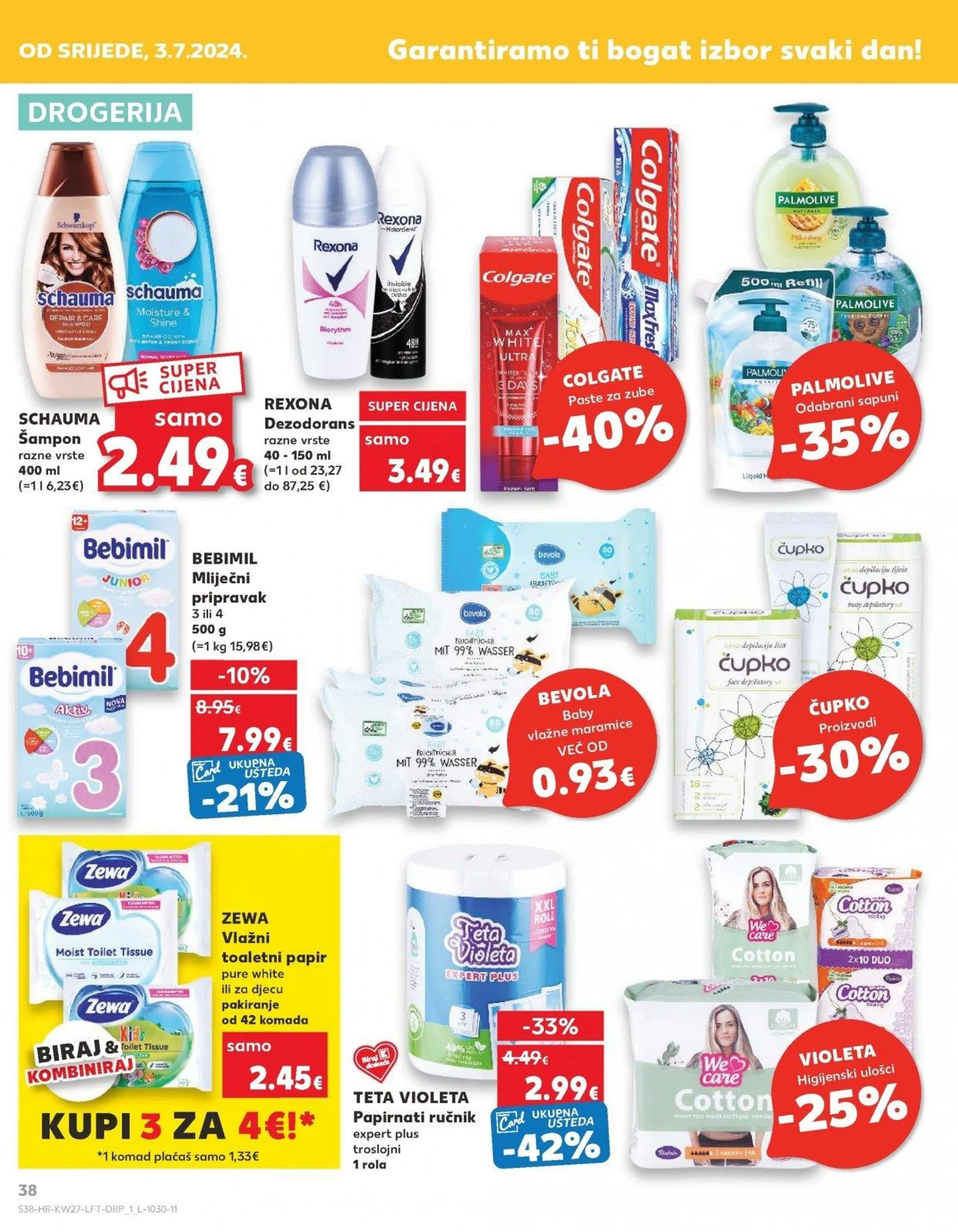 Katalog Kaufland katalog do 09.07.2024 od 3. srpnja do 9. srpnja 2024. - Pregled Stranica 38