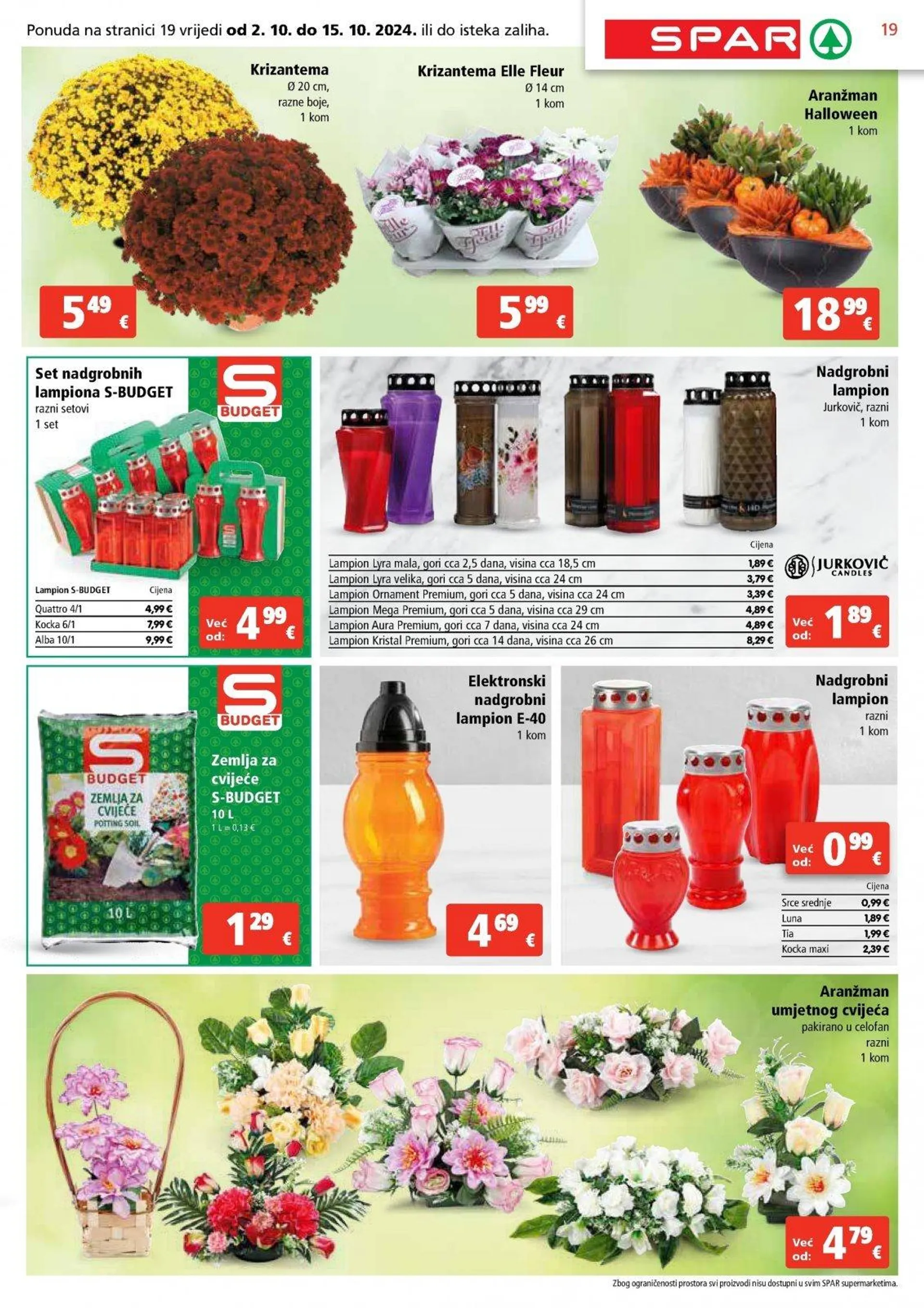 Katalog Spar katalog do 08.10.2024 od 3. listopada do 8. listopada 2024. - Pregled Stranica 19