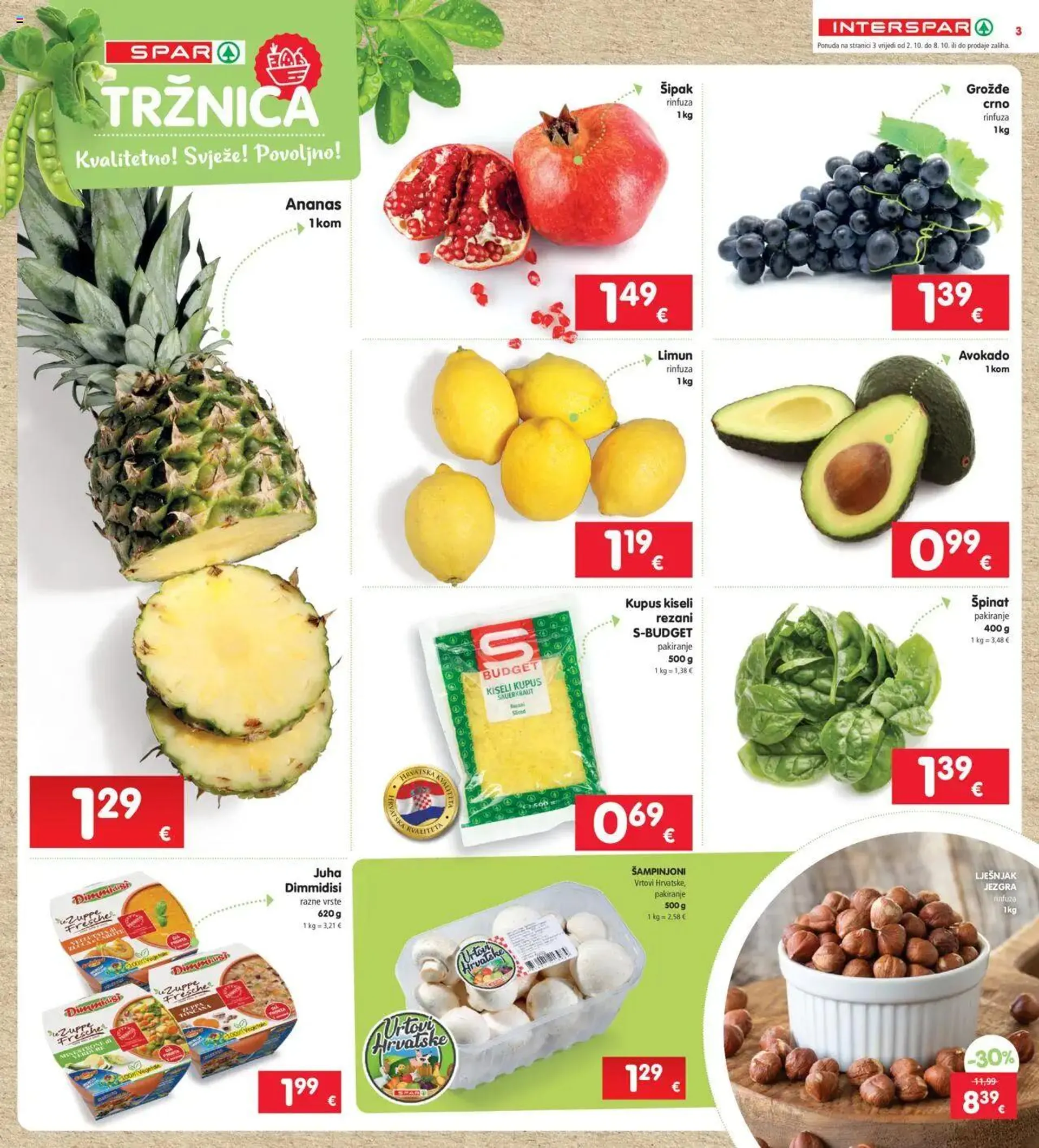 Katalog Katalog Interspar od 2. listopada do 8. listopada 2024. - Pregled Stranica 3