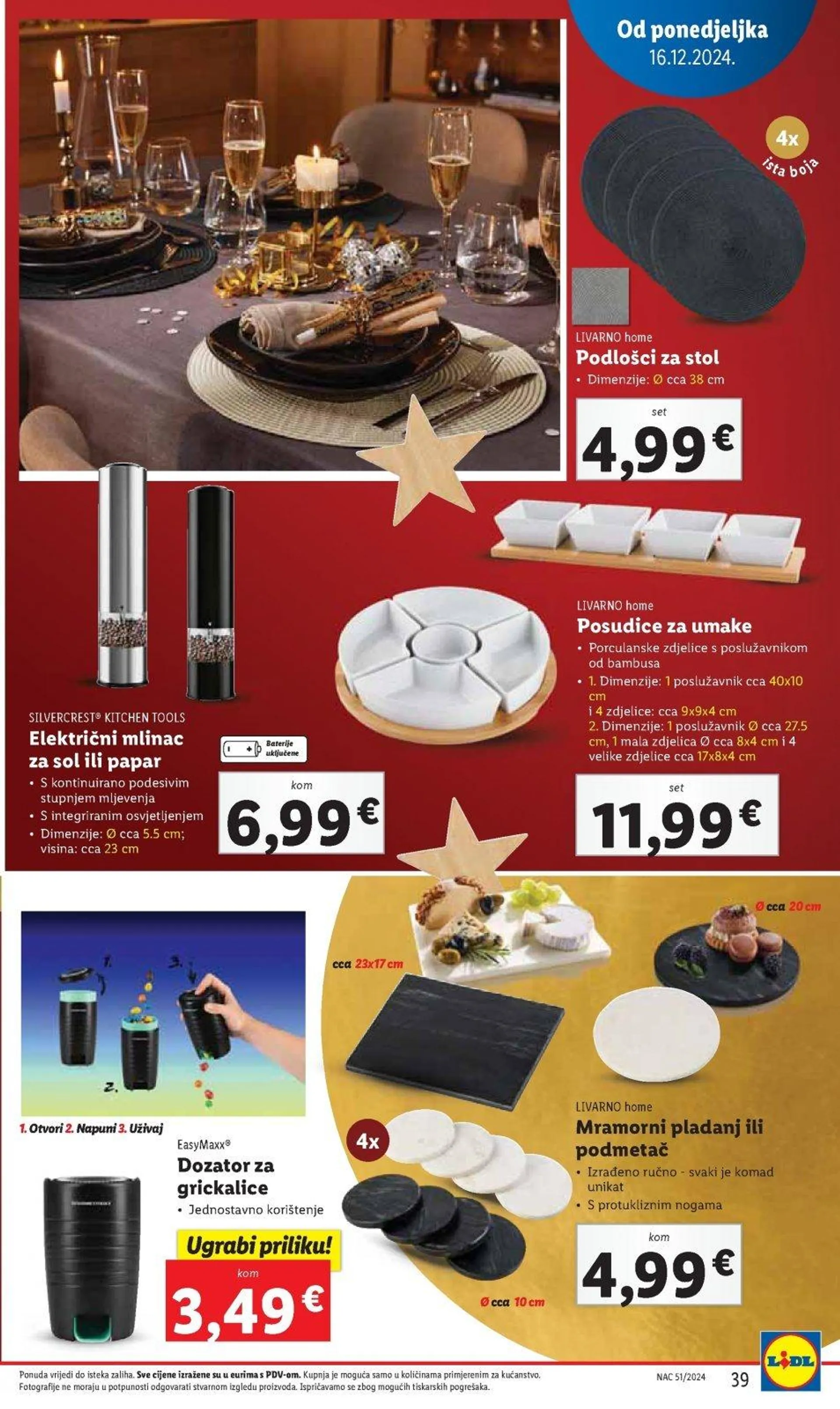 Katalog Lidl katalog do 24.12.2024 od 19. prosinca do 24. prosinca 2024. - Pregled Stranica 39