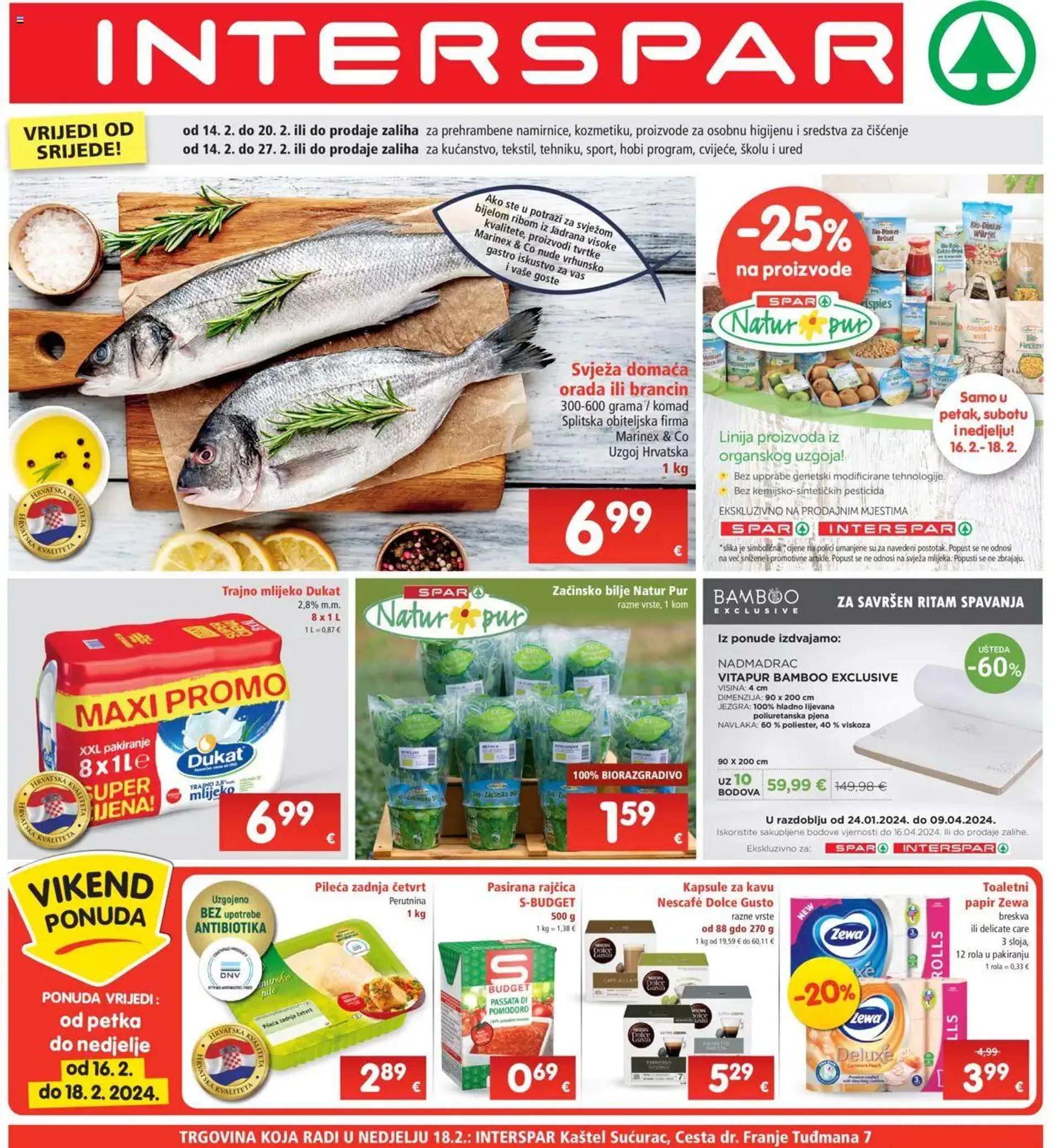 Katalog Katalog Interspar od 14. veljače do 20. veljače 2024. - Pregled Stranica 1