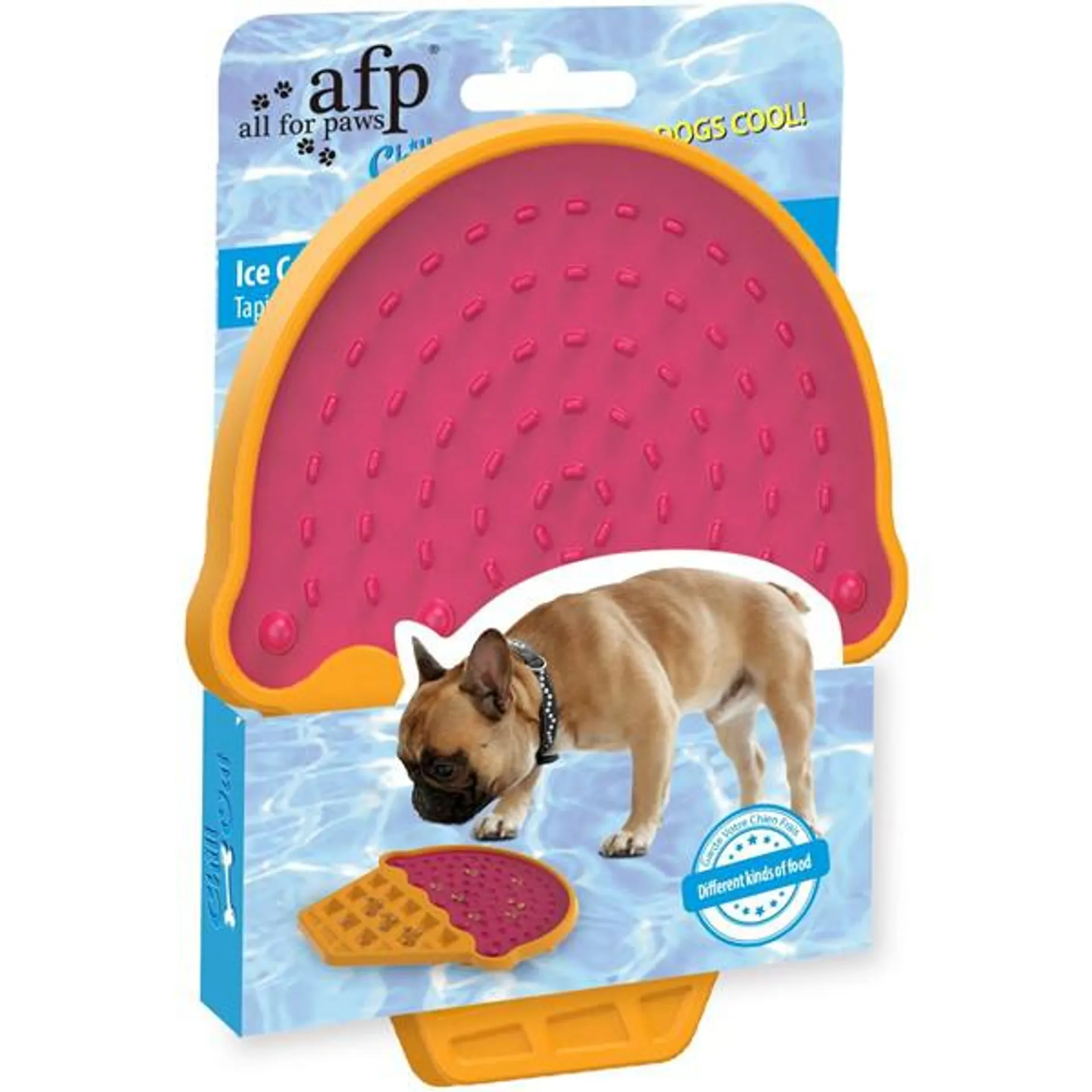ALL FOR PAWS Chill Out Lick Mat Ice Cream, 20x18x1,5cm