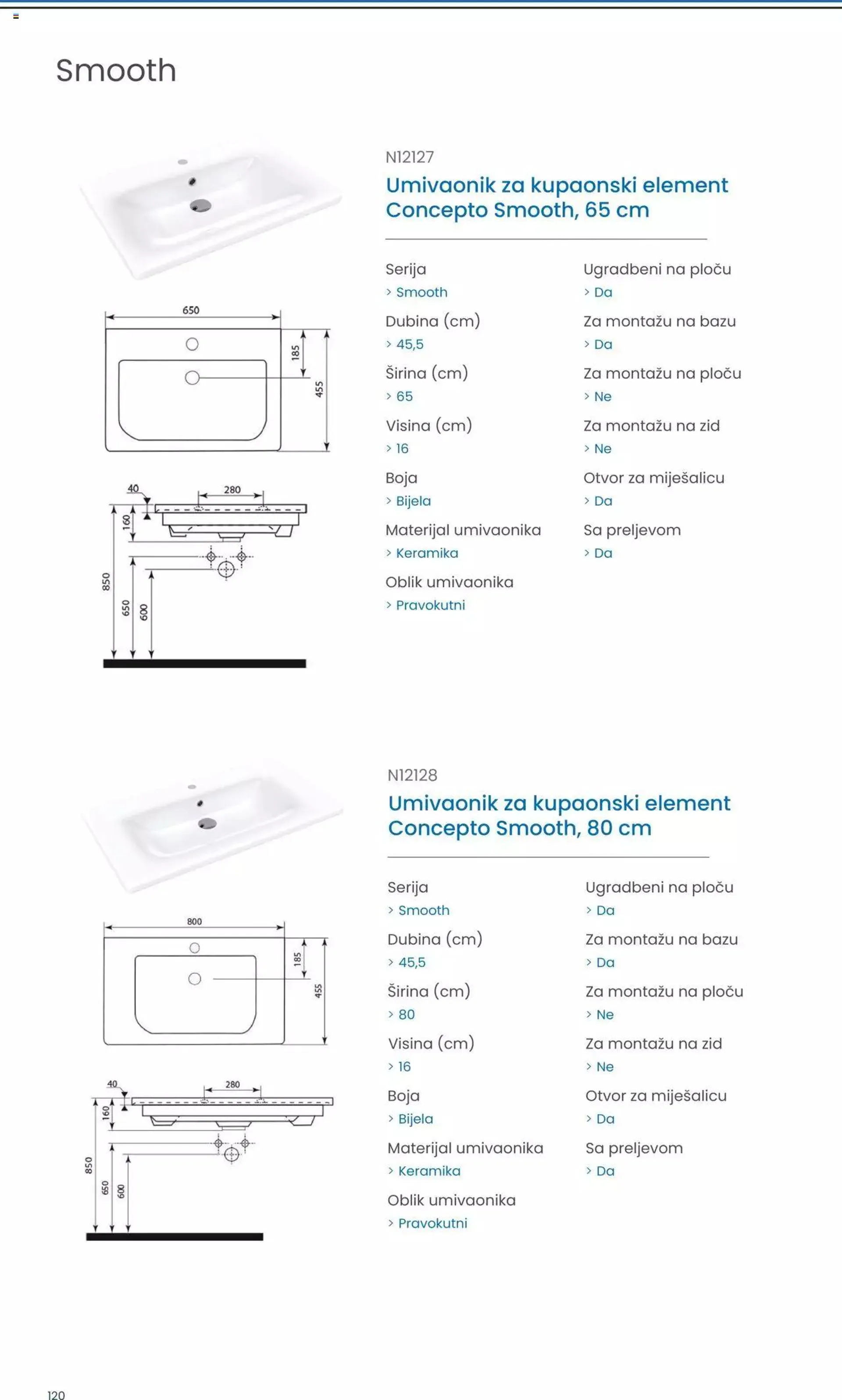 Katalog Concepto sanitarije 2023 Fero-term od 13. ožujka do 31. prosinca 2023. - Pregled Stranica 120