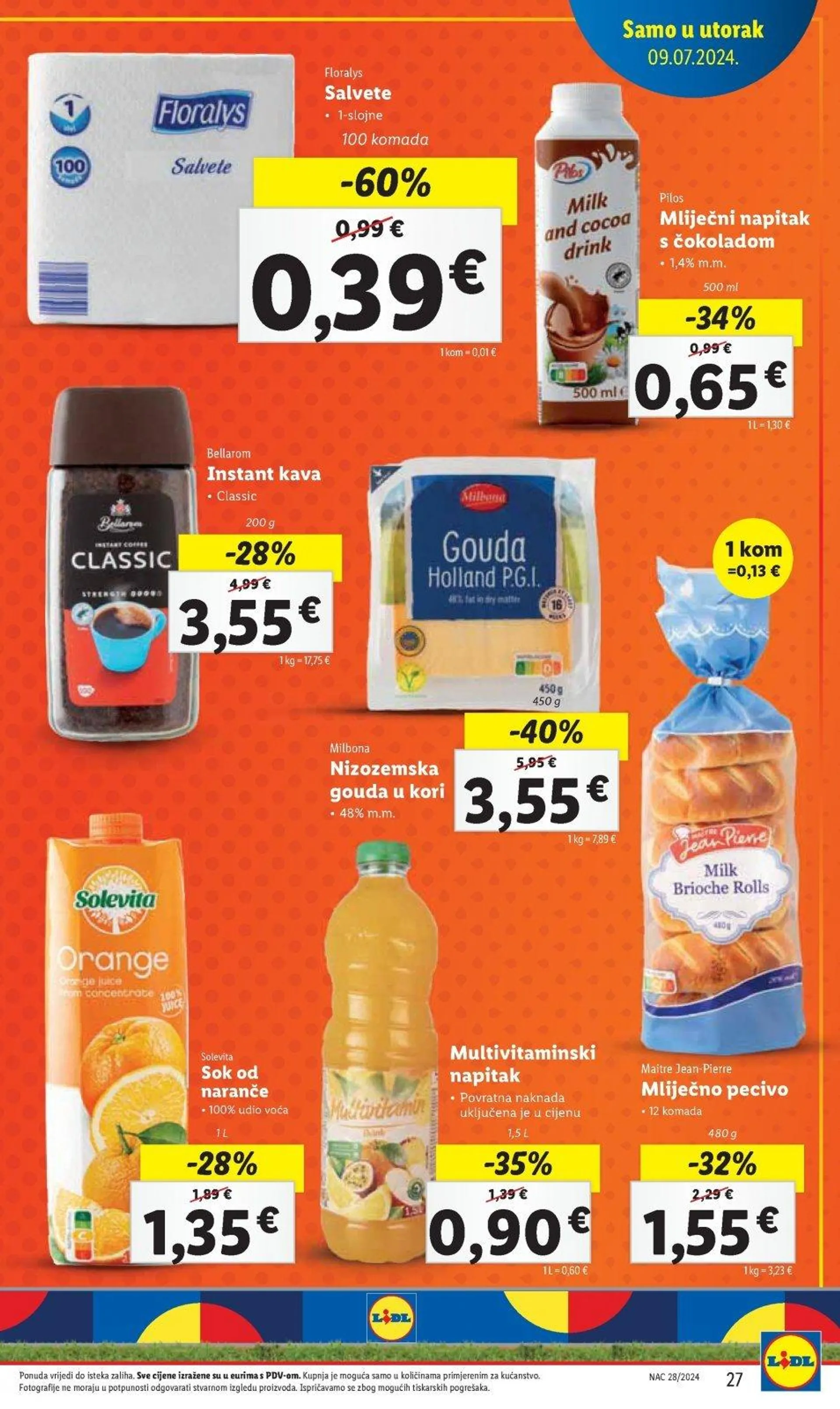 Katalog Lidl katalog do 14.07.2024 od 4. srpnja do 14. srpnja 2024. - Pregled Stranica 27