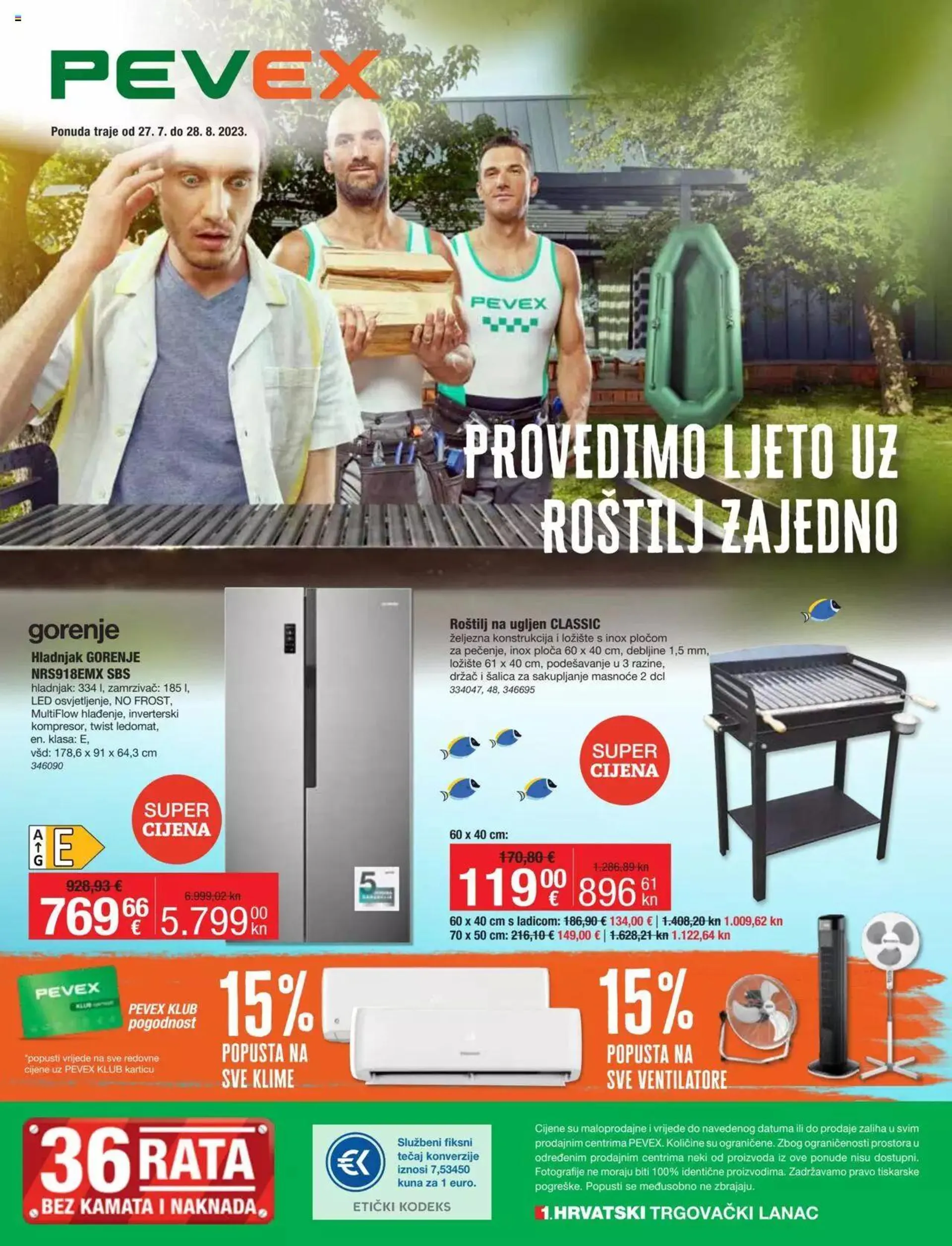 Katalog Katalog Pevex od 27. srpnja do 28. kolovoza 2023. - Pregled Stranica 1