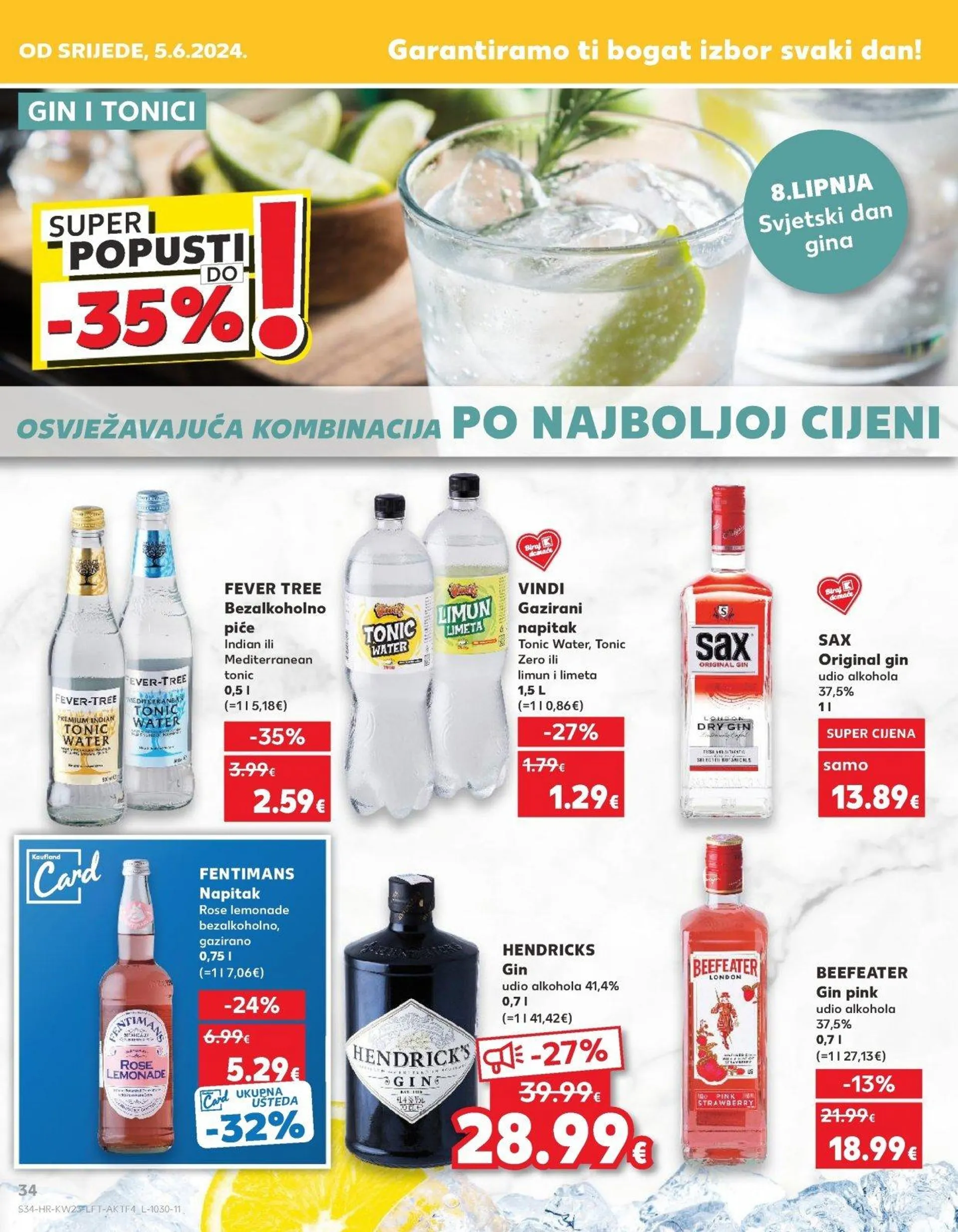 Katalog Kaufland katalog do 11.06.2024 od 5. lipnja do 11. lipnja 2024. - Pregled Stranica 34