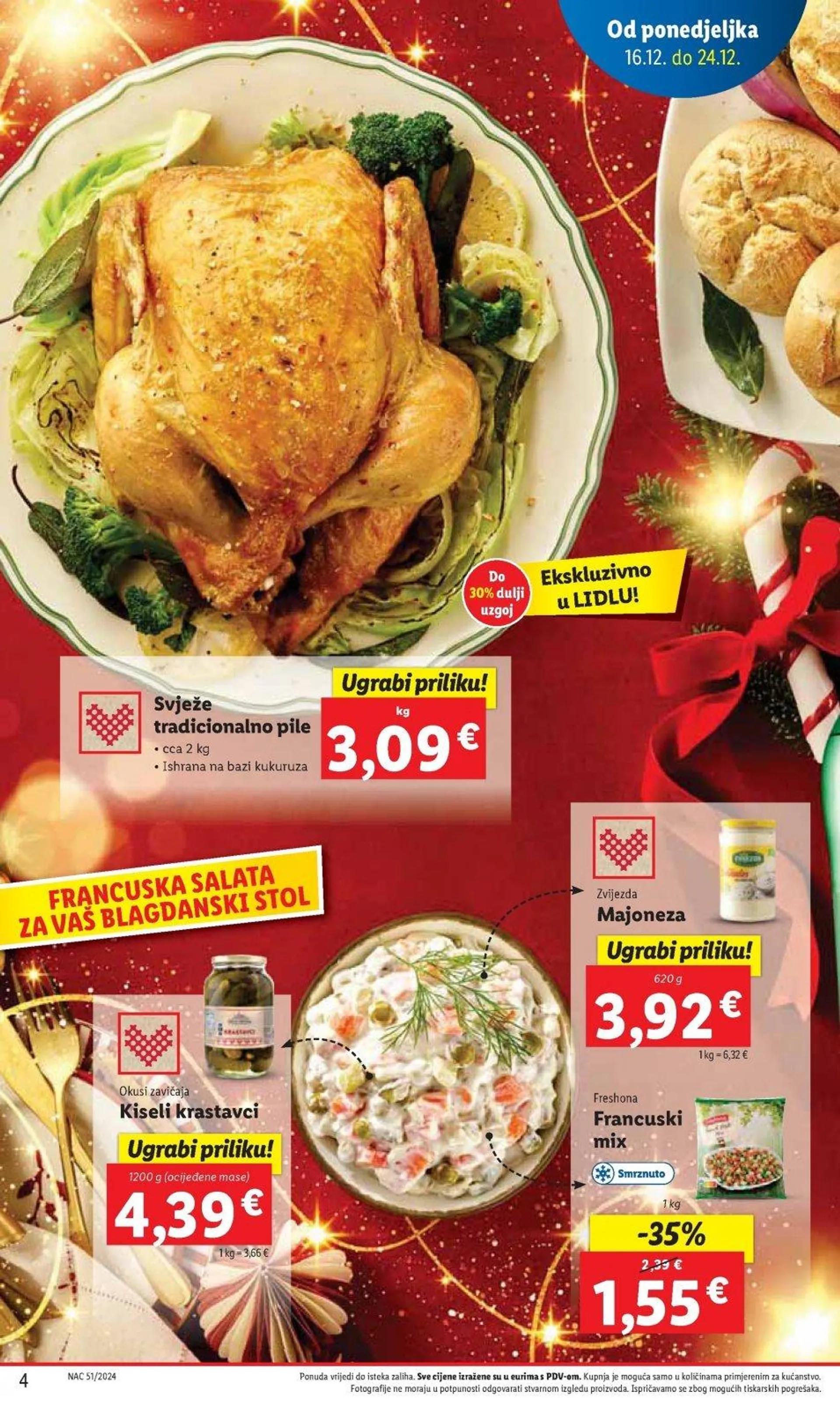 Katalog Lidl katalog do 24.12.2024 od 19. prosinca do 24. prosinca 2024. - Pregled Stranica 4