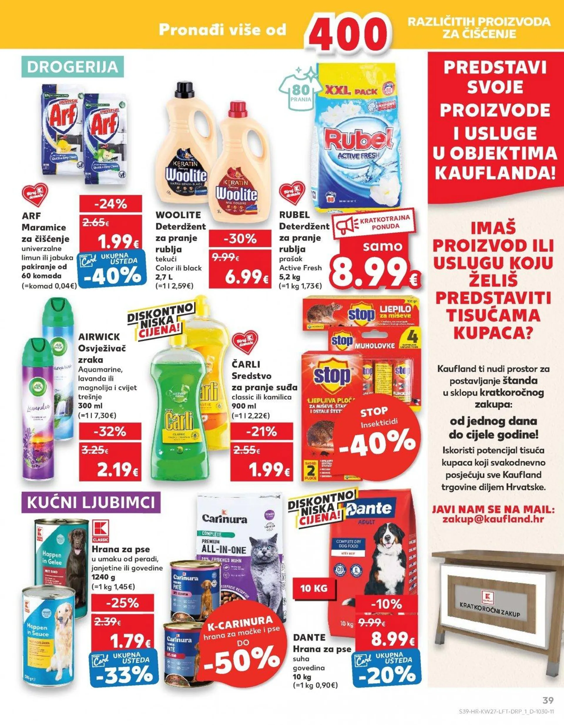 Katalog Kaufland katalog do 09.07.2024 od 3. srpnja do 9. srpnja 2024. - Pregled Stranica 39