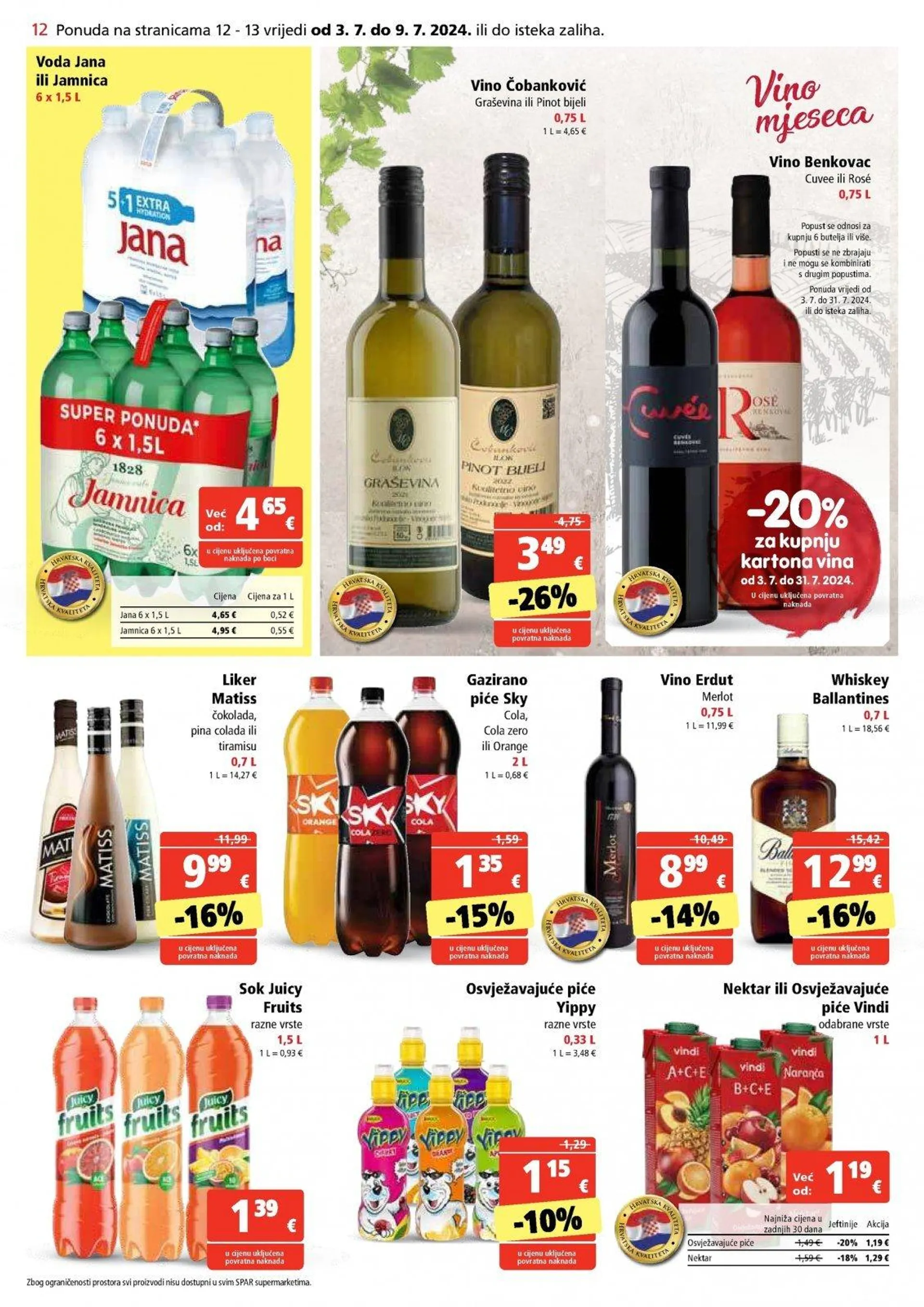 Katalog Spar katalog do 09.07.2024 od 3. srpnja do 9. srpnja 2024. - Pregled Stranica 12