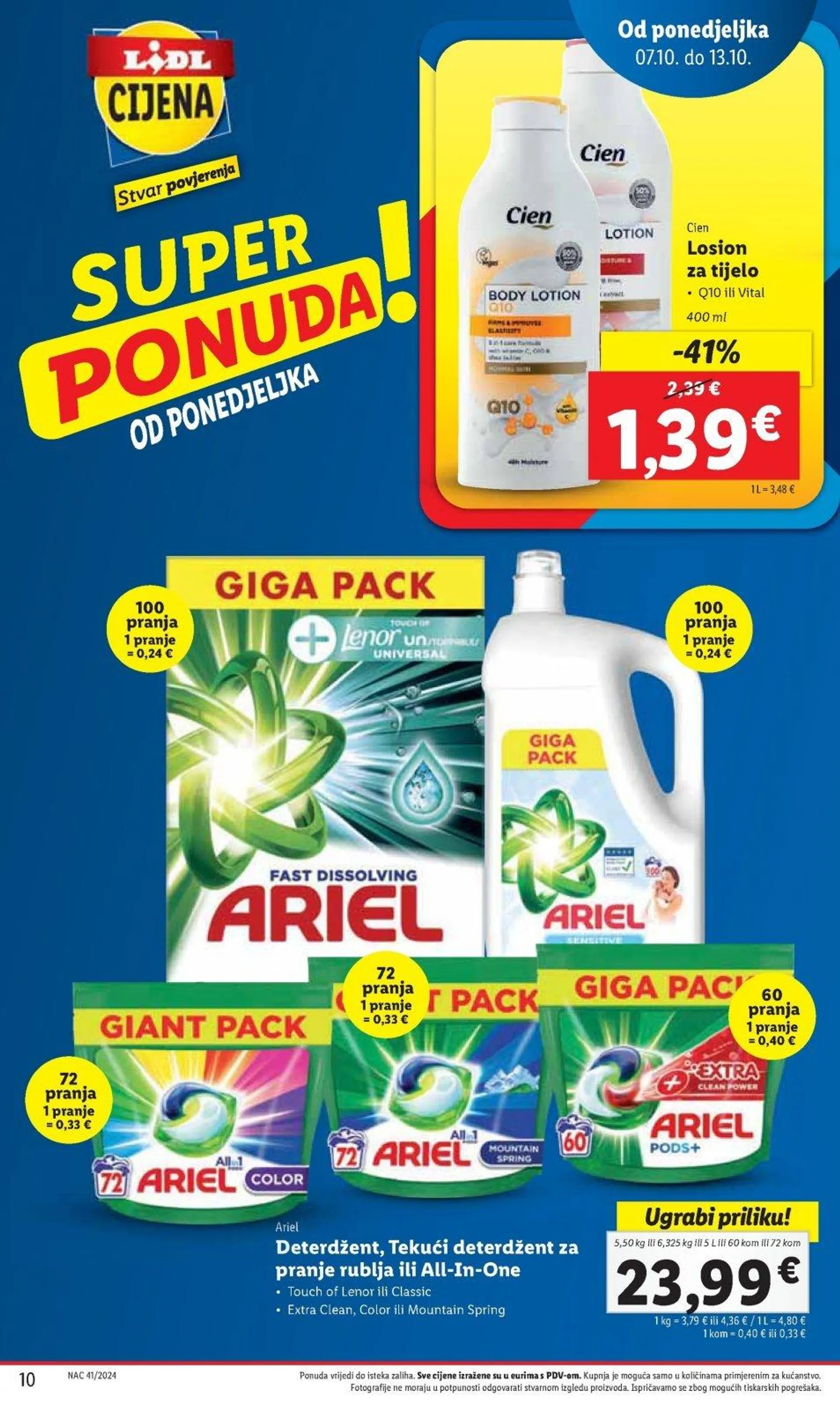 Katalog Lidl katalog do 13.10.2024 od 3. listopada do 13. listopada 2024. - Pregled Stranica 10