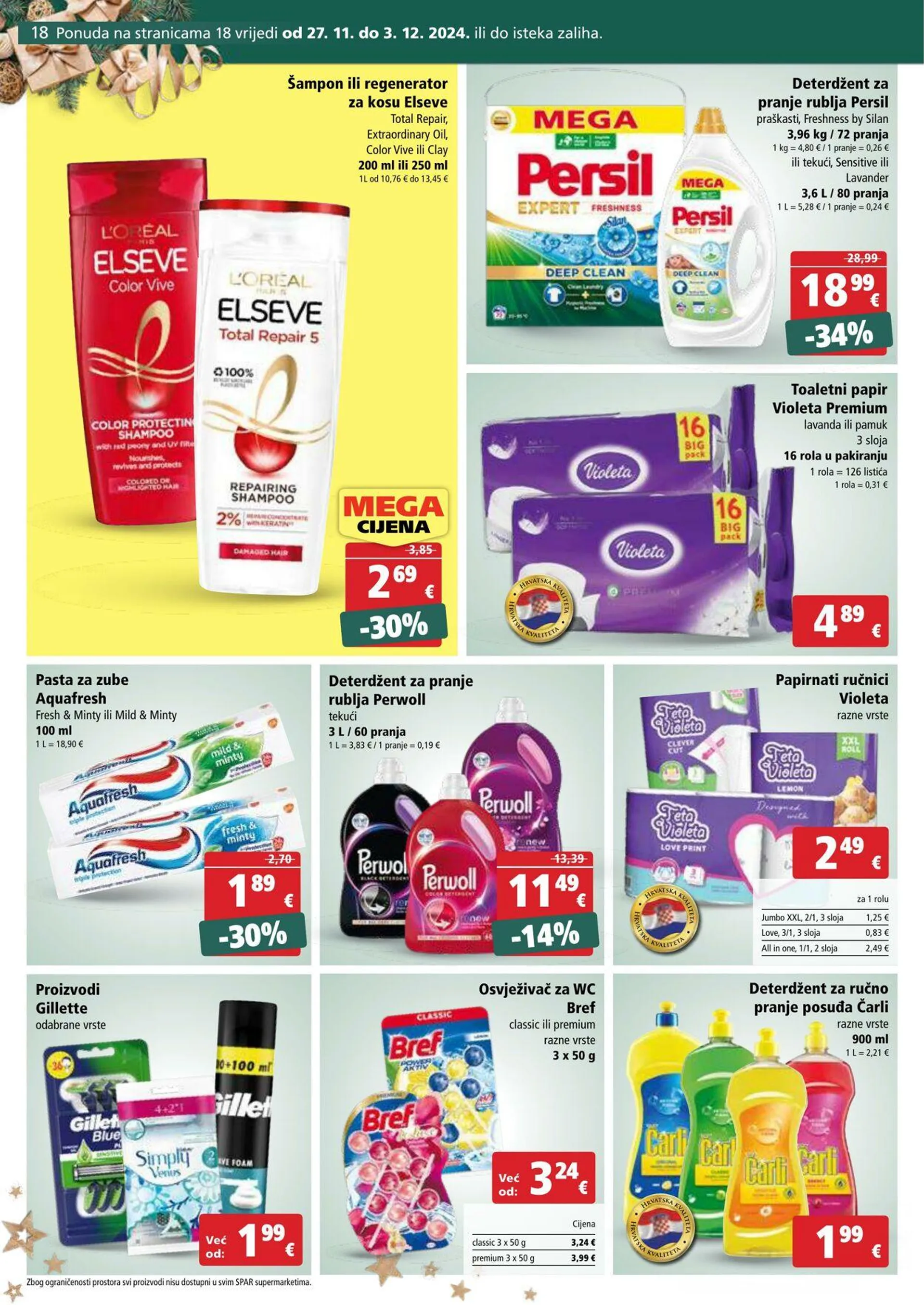 Katalog Spar od 27. studenoga do 3. prosinca 2024. - Pregled Stranica 18