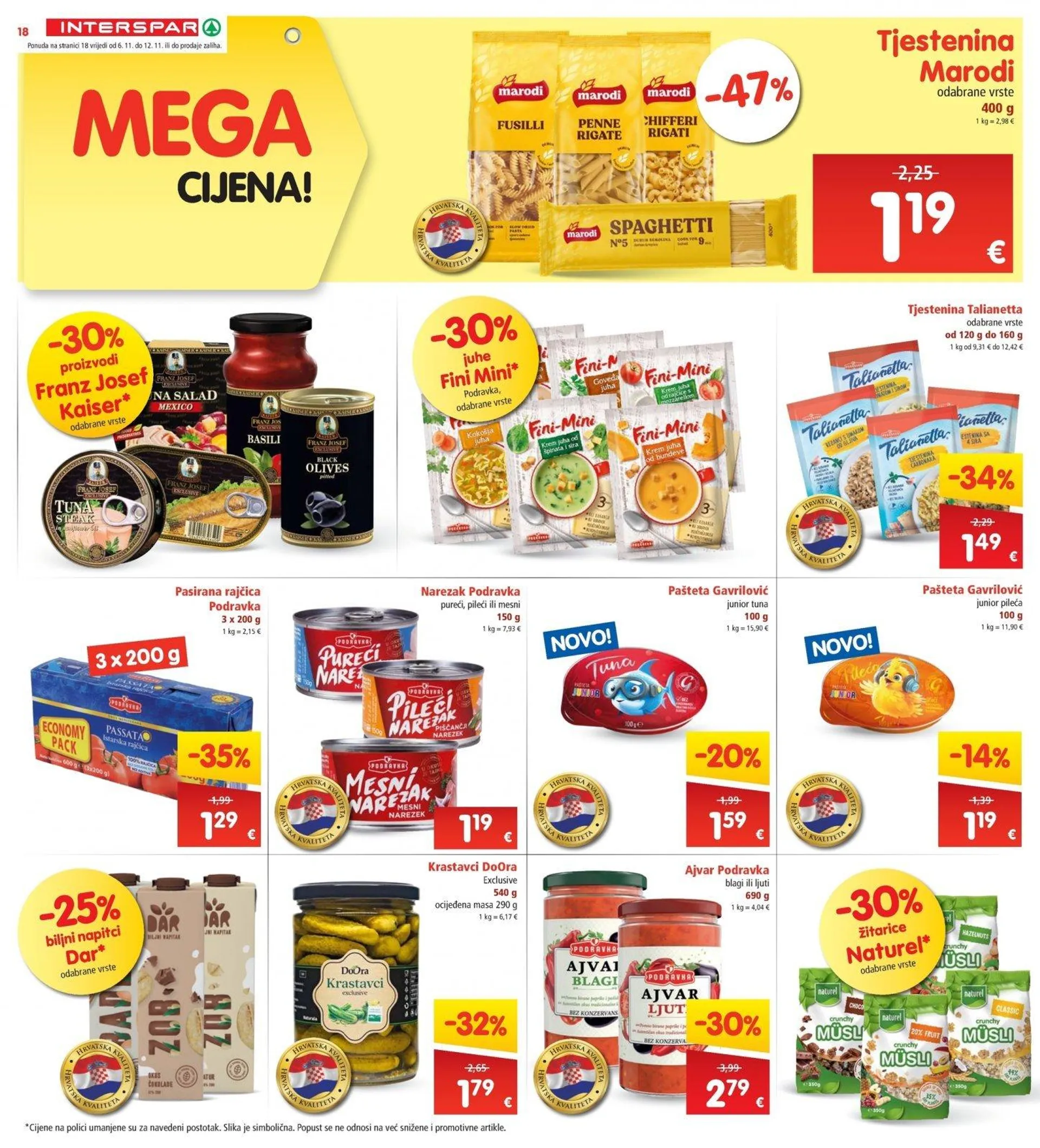 Katalog Interspar katalog do 12.11.2024 od 6. studenoga do 12. studenoga 2024. - Pregled Stranica 18