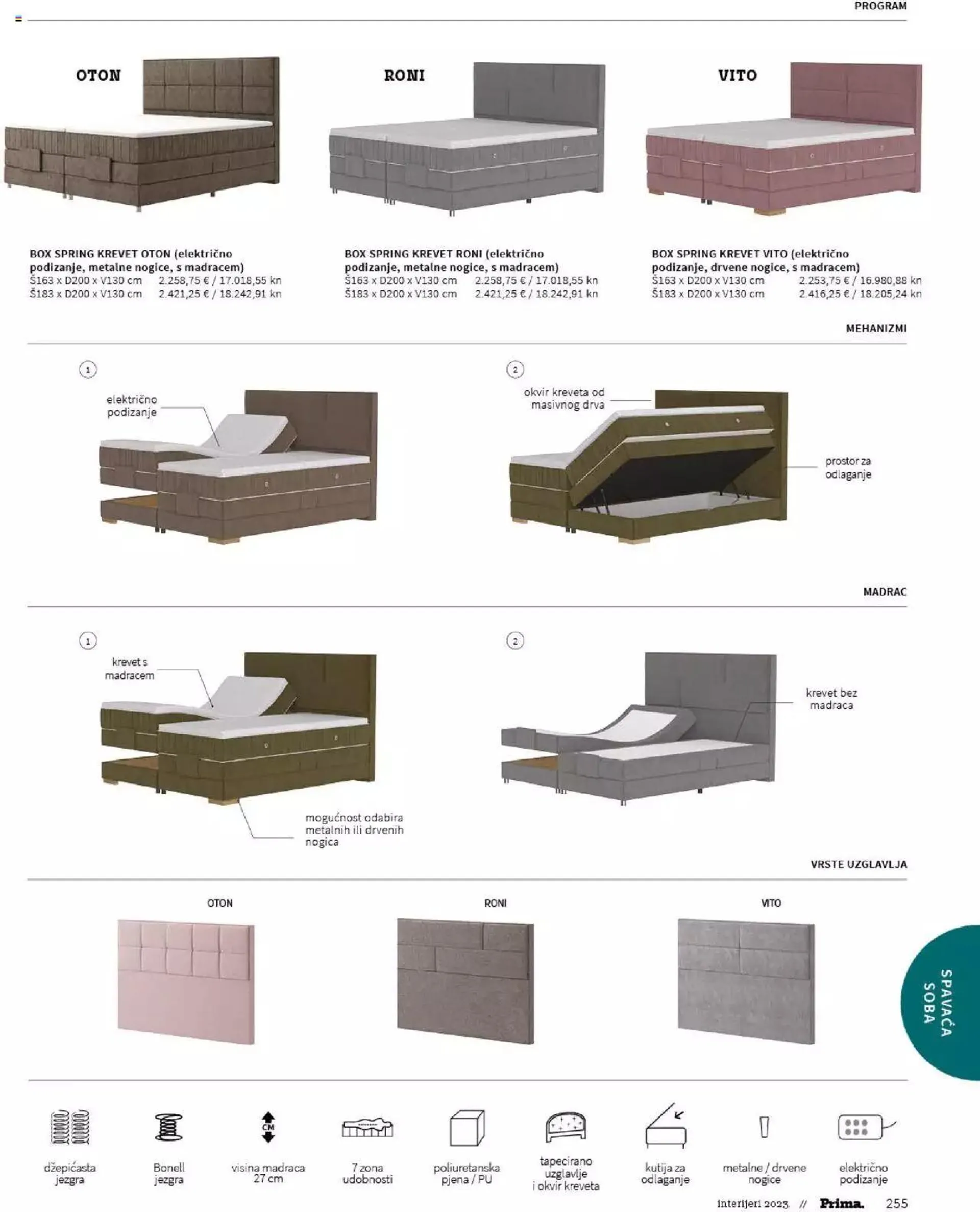 Katalog Katalog interijeri 2023 Prima od 20. veljače do 31. prosinca 2023. - Pregled Stranica 257