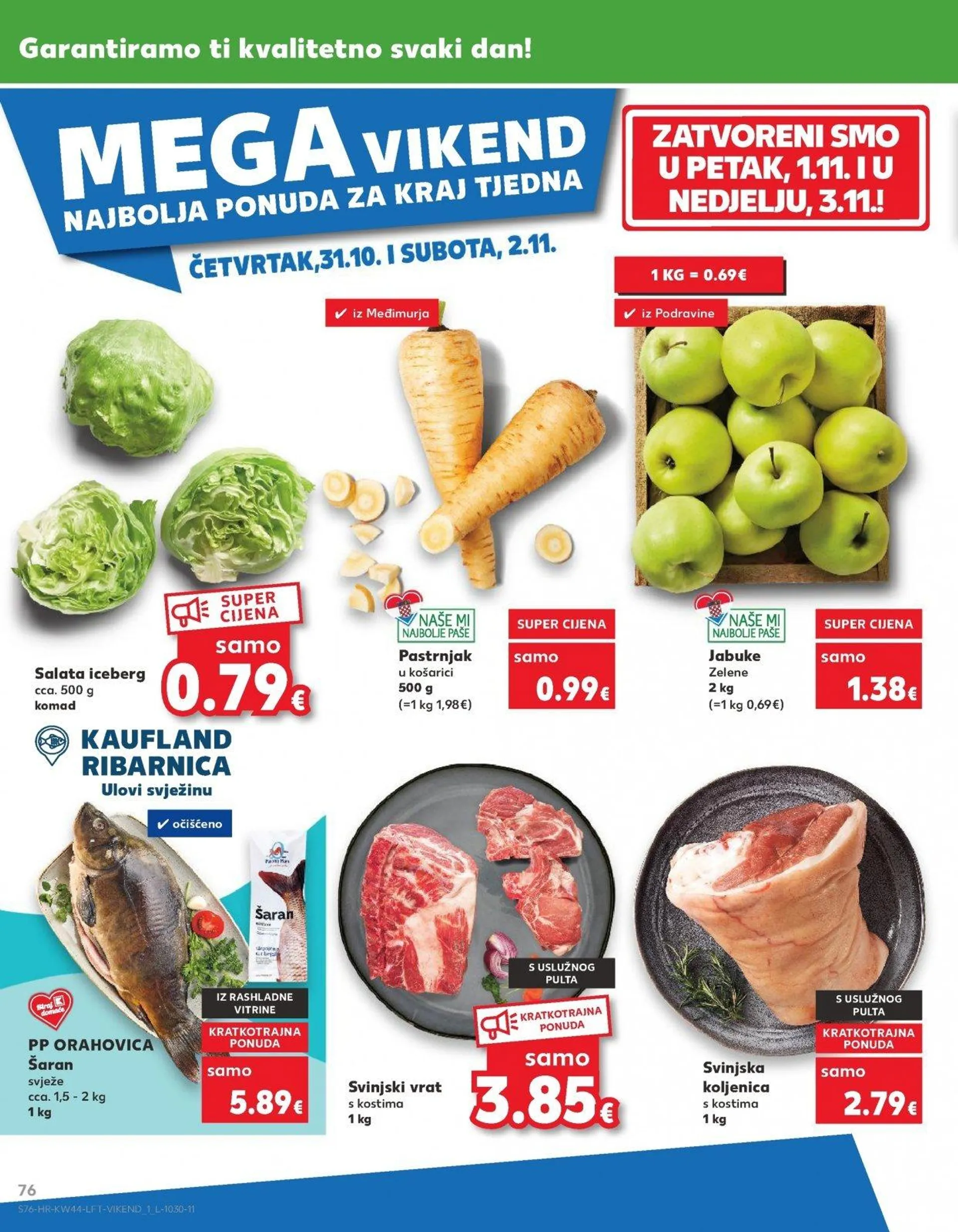 Katalog Kaufland katalog do 05.11.2024 od 30. listopada do 5. studenoga 2024. - Pregled Stranica 76