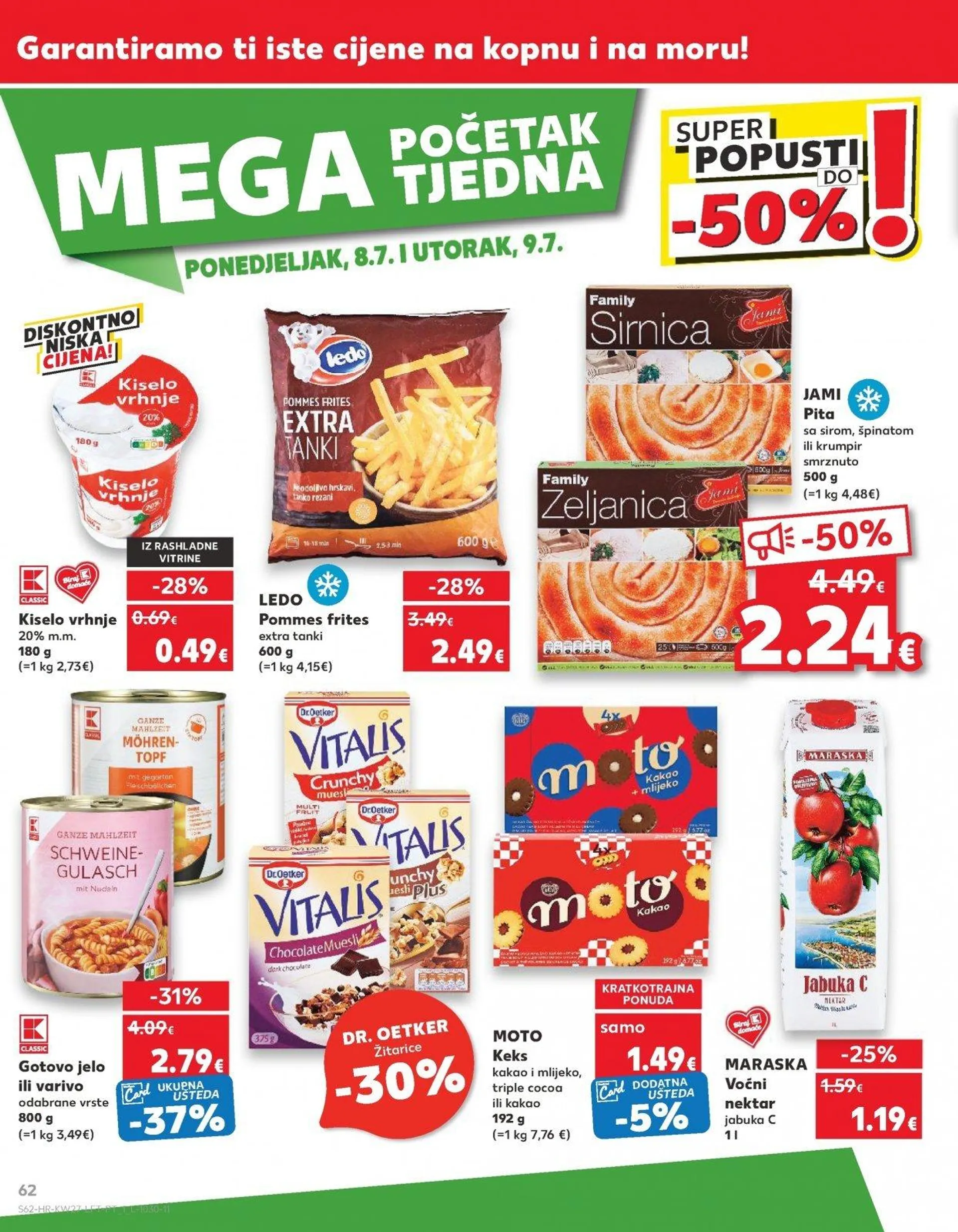 Katalog Kaufland katalog do 09.07.2024 od 3. srpnja do 9. srpnja 2024. - Pregled Stranica 62