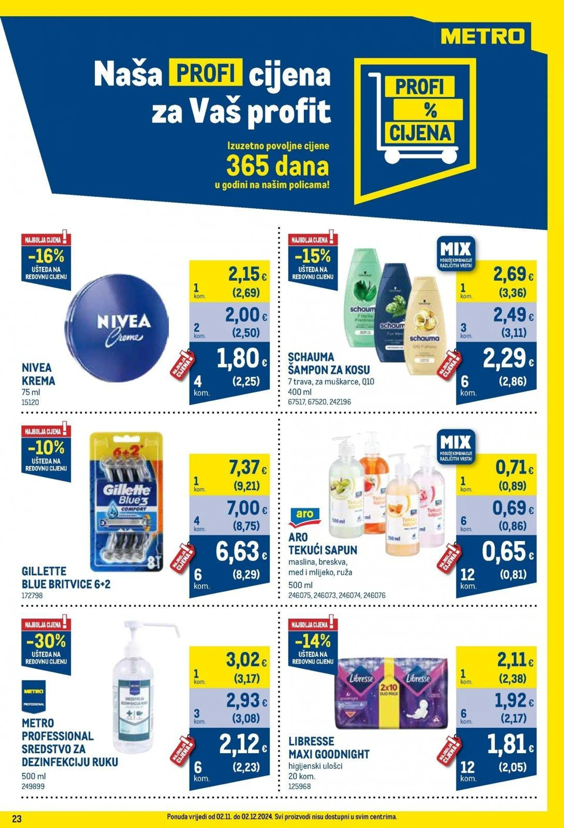 Katalog Metro katalog do 02.12.2024 od 6. studenoga do 2. prosinca 2024. - Pregled Stranica 23