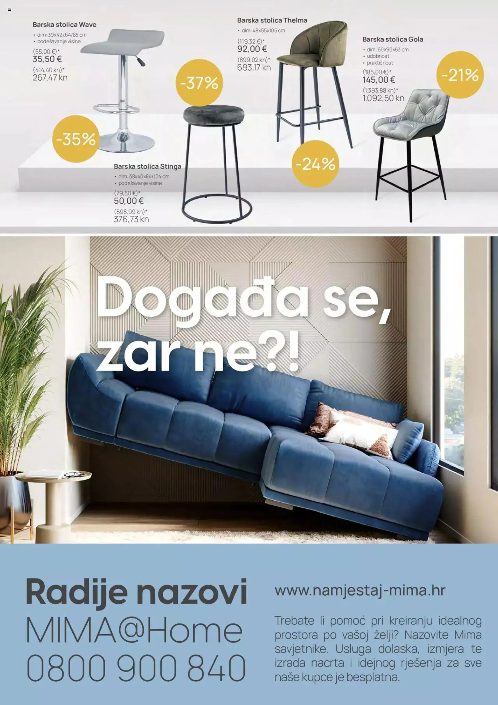 Katalog Katalog Mima namještaj od 2. studenoga do 23. studenoga 2023. - Pregled Stranica 12