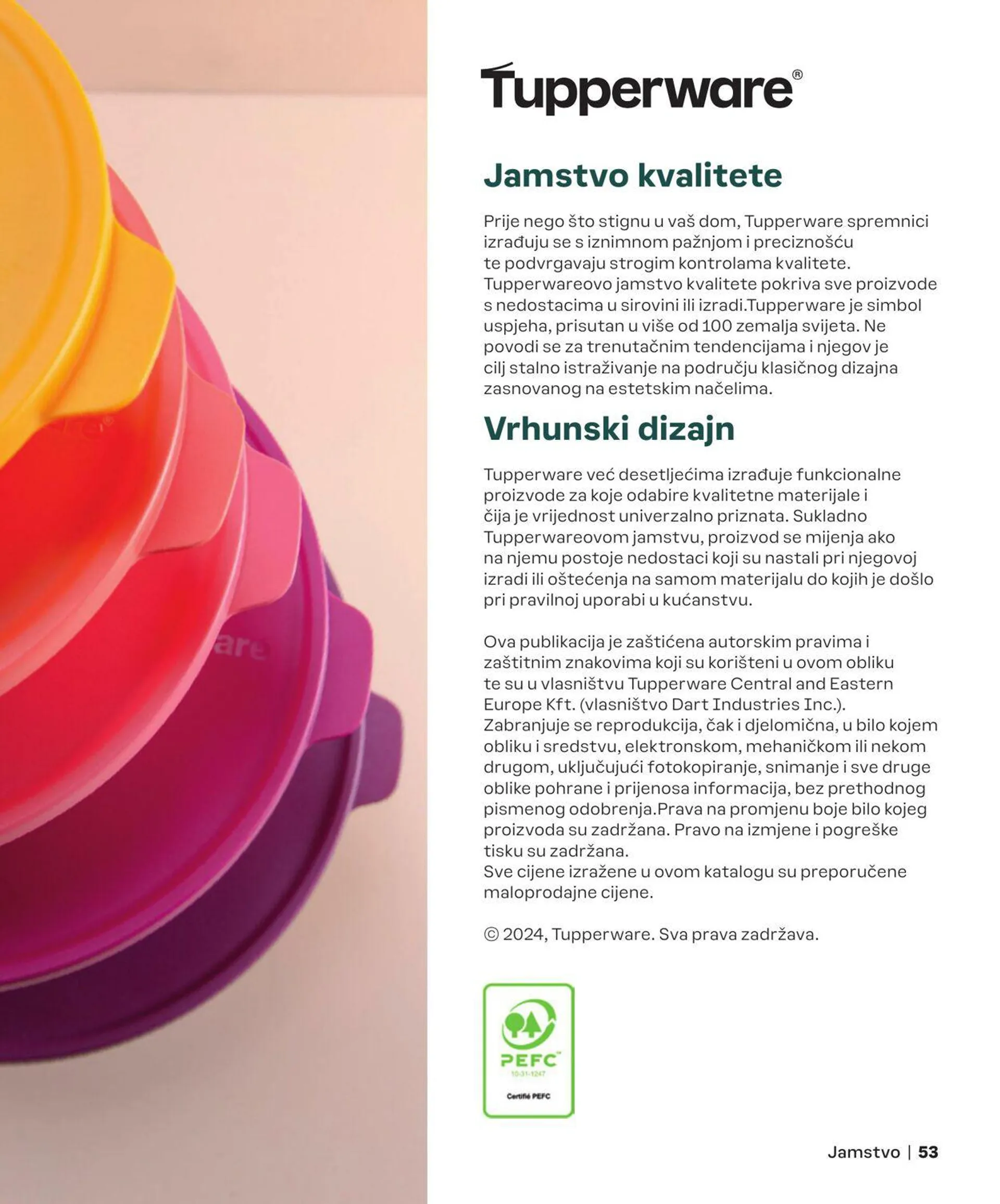Katalog Tupperware od 1. ožujka do 31. kolovoza 2024. - Pregled Stranica 53