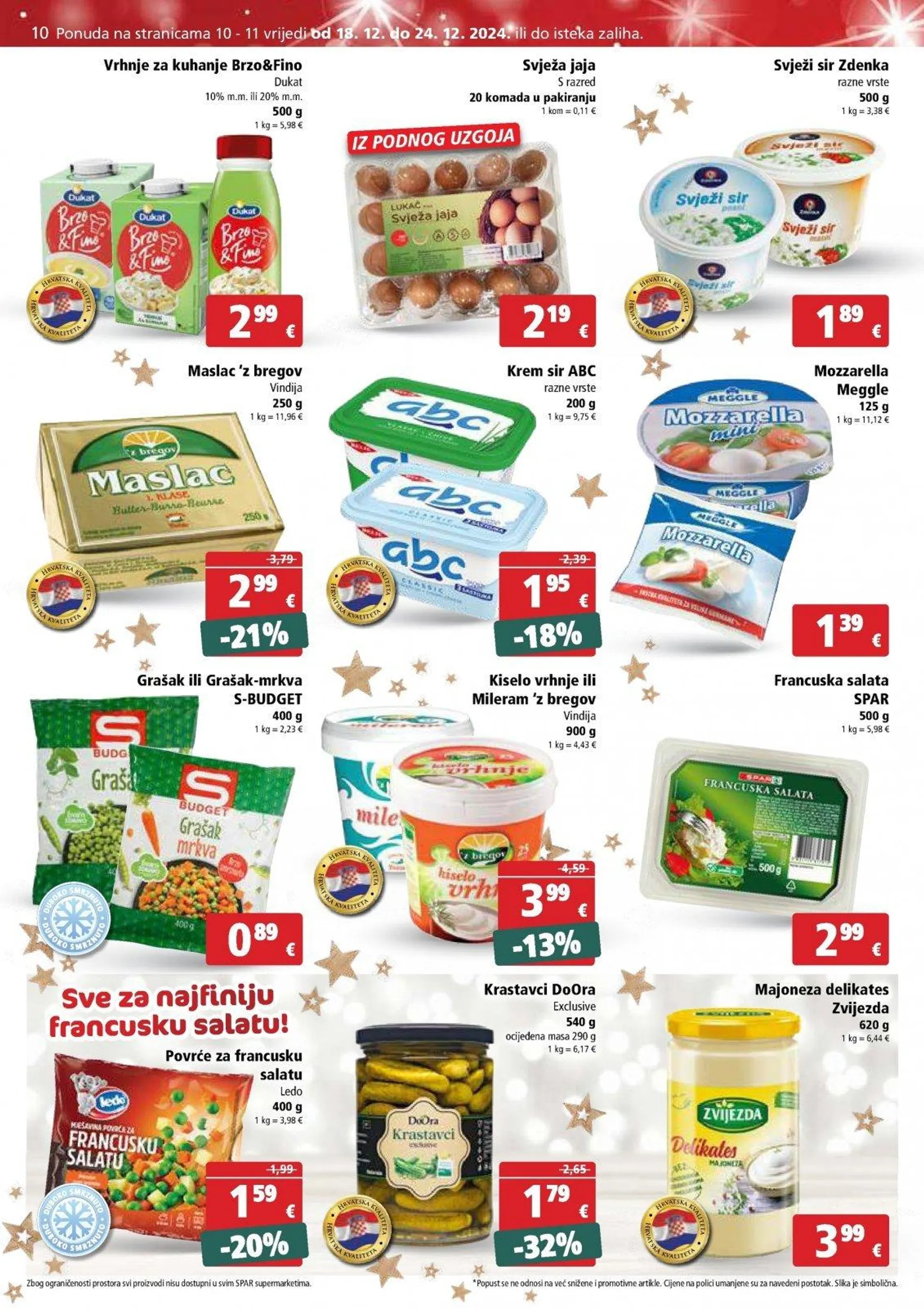 Katalog Spar katalog do 24.12.2024 od 18. prosinca do 24. prosinca 2024. - Pregled Stranica 10