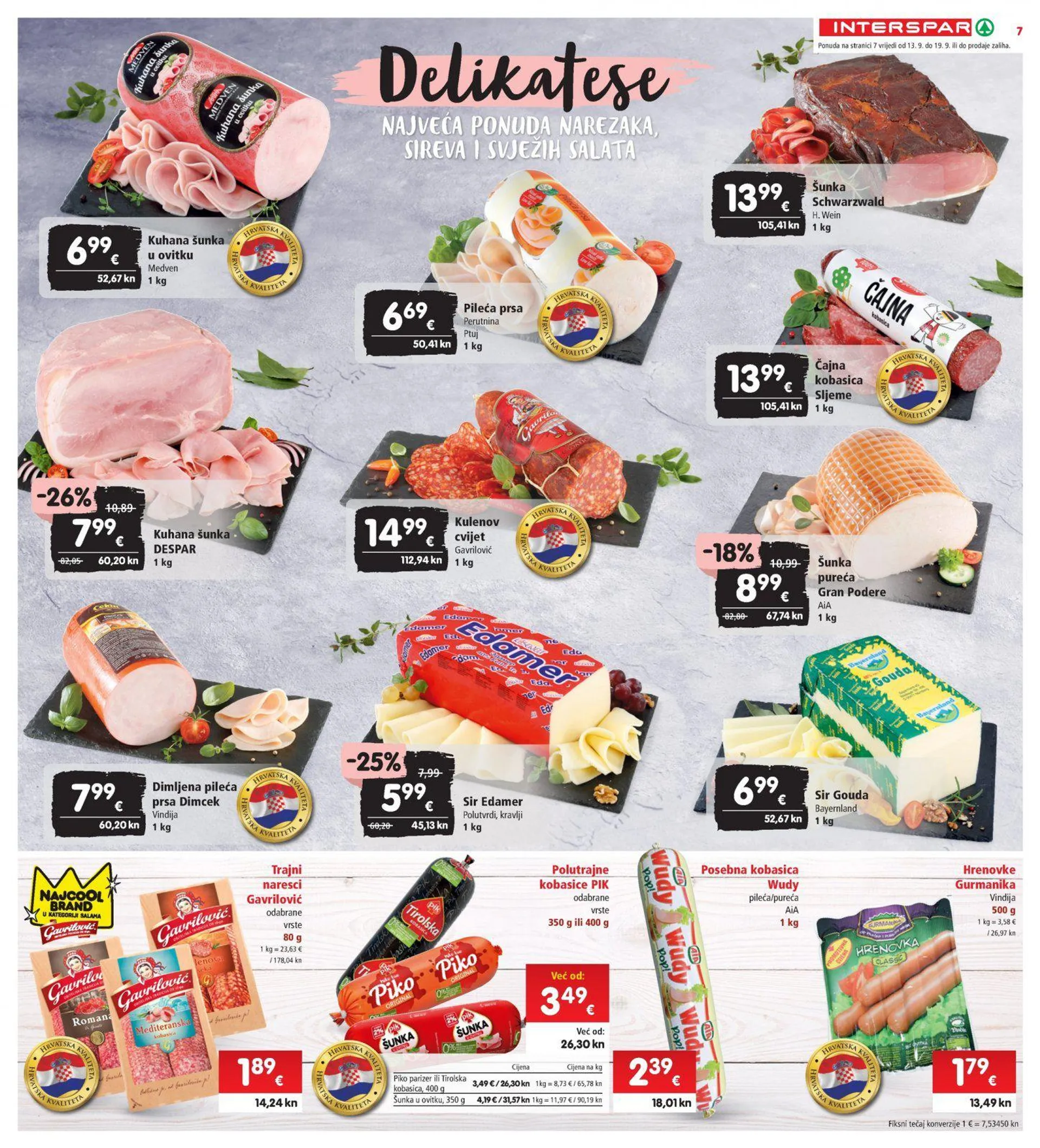 Katalog Interspar katalog do 19.09.2023 od 13. rujna do 19. rujna 2023. - Pregled Stranica 7