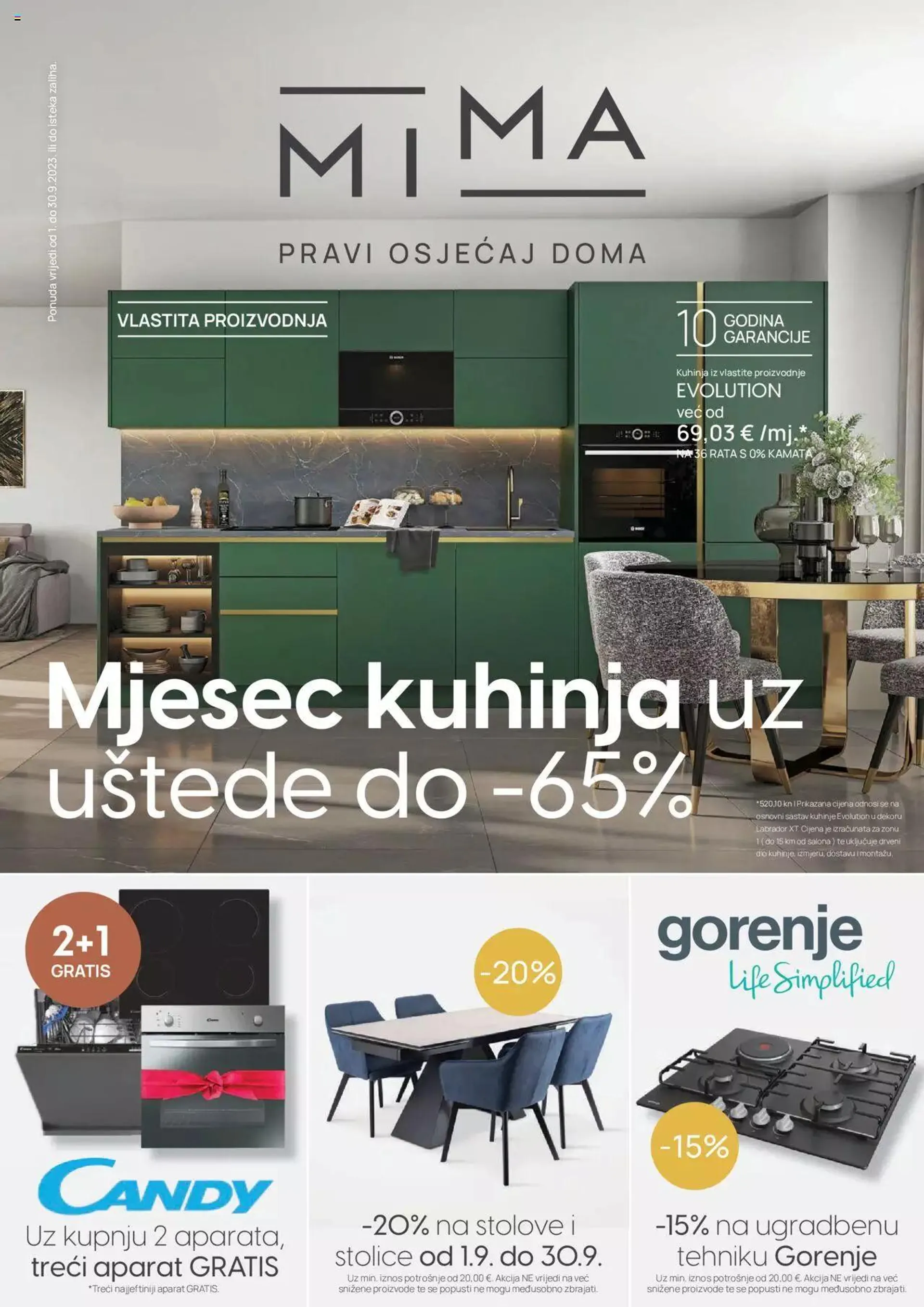 Katalog Katalog Mima namještaj od 1. rujna do 30. rujna 2023. - Pregled Stranica 1