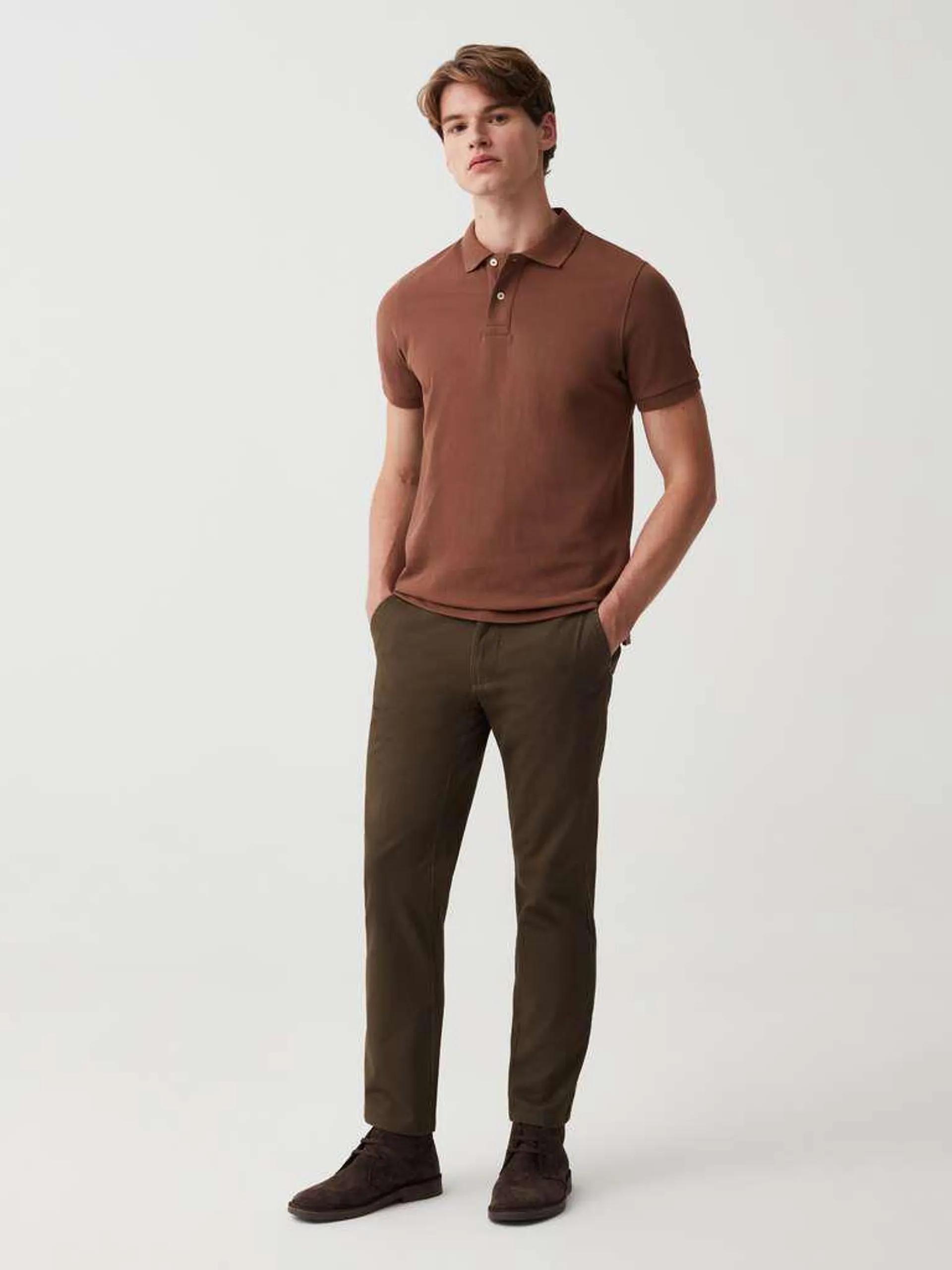 Army Green Cotton chinos