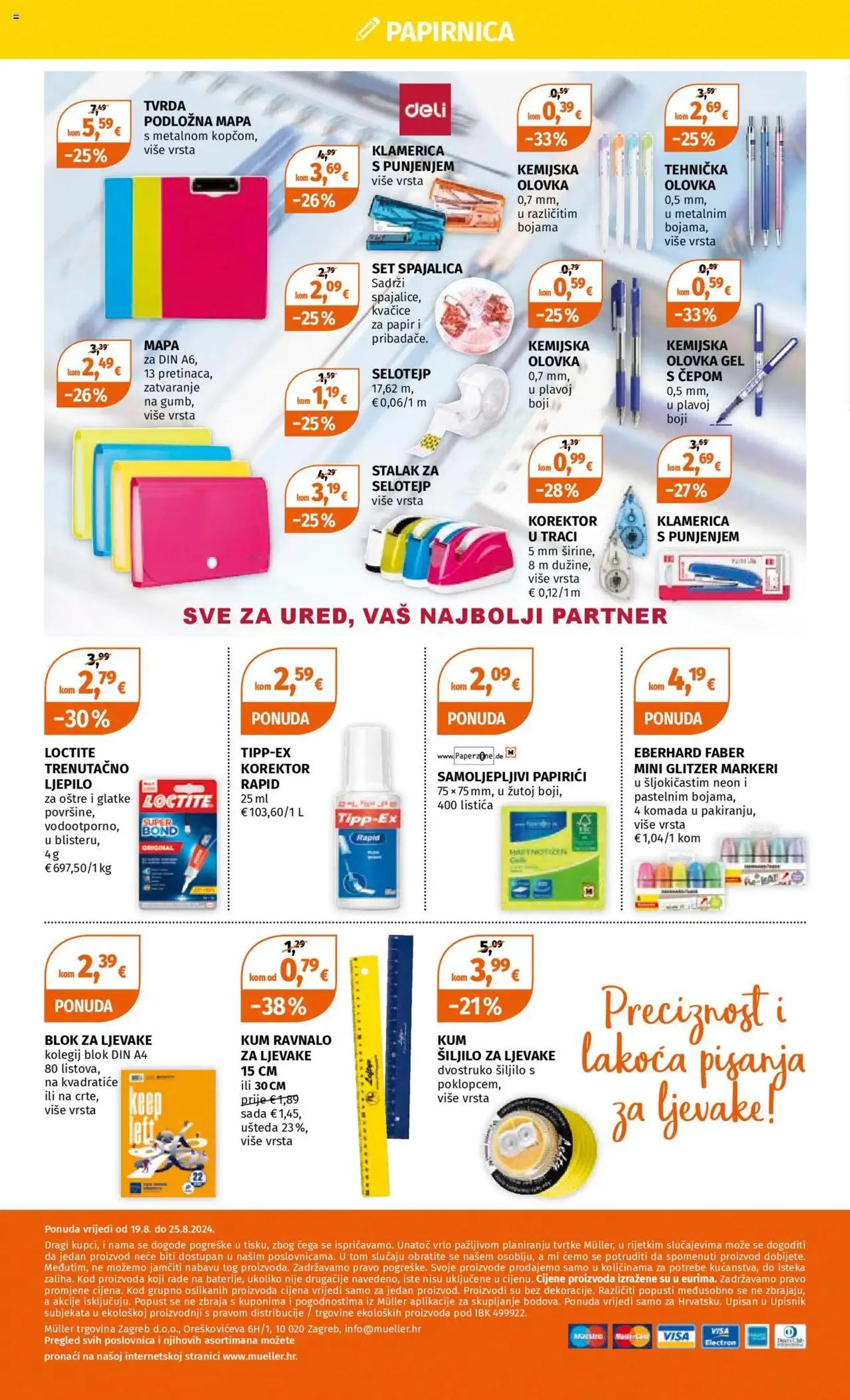 Katalog Katalog Müller od 19. kolovoza do 25. kolovoza 2024. - Pregled Stranica 12