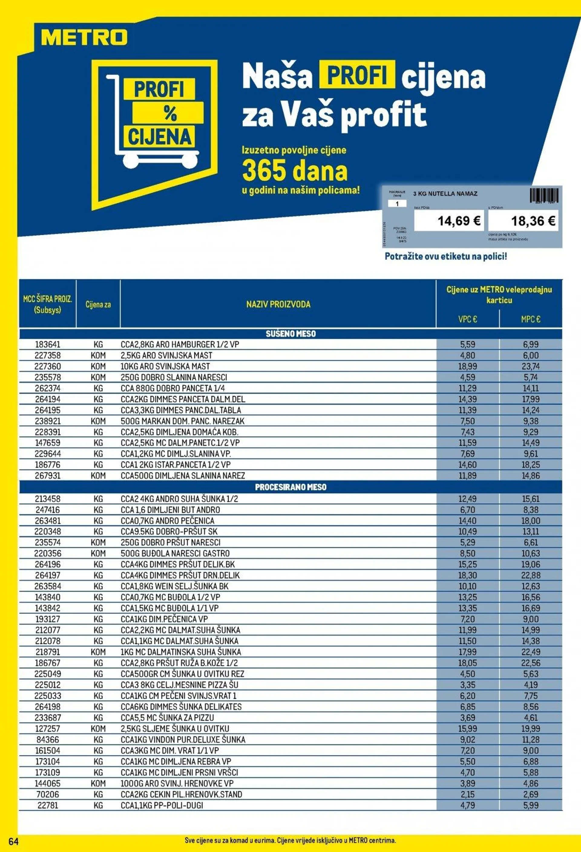 Katalog Metro katalog do 02.12.2024 od 6. studenoga do 2. prosinca 2024. - Pregled Stranica 64