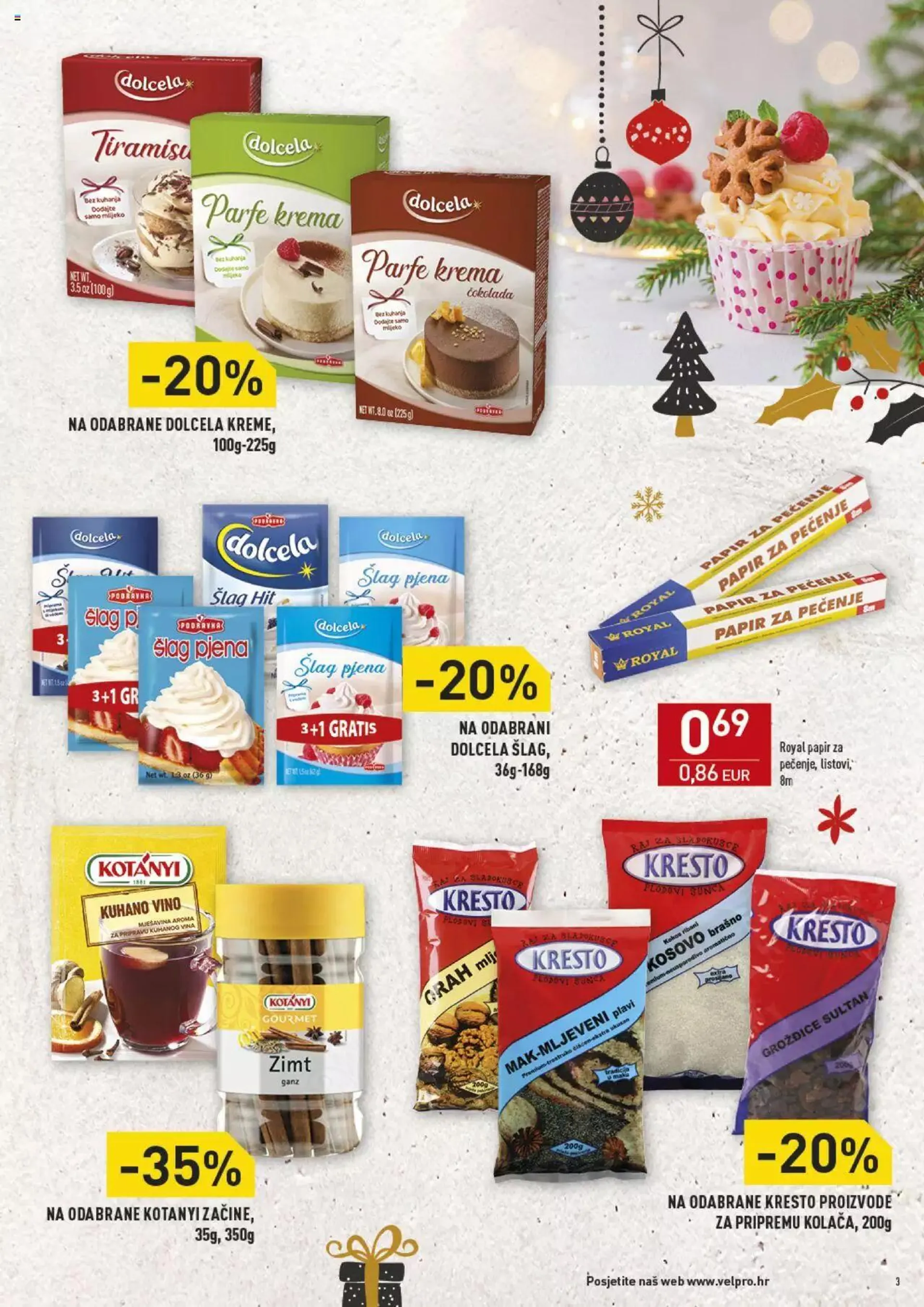 Katalog Katalog Velpro Prosebna ponuda od 11. prosinca do 23. prosinca 2023. - Pregled Stranica 3