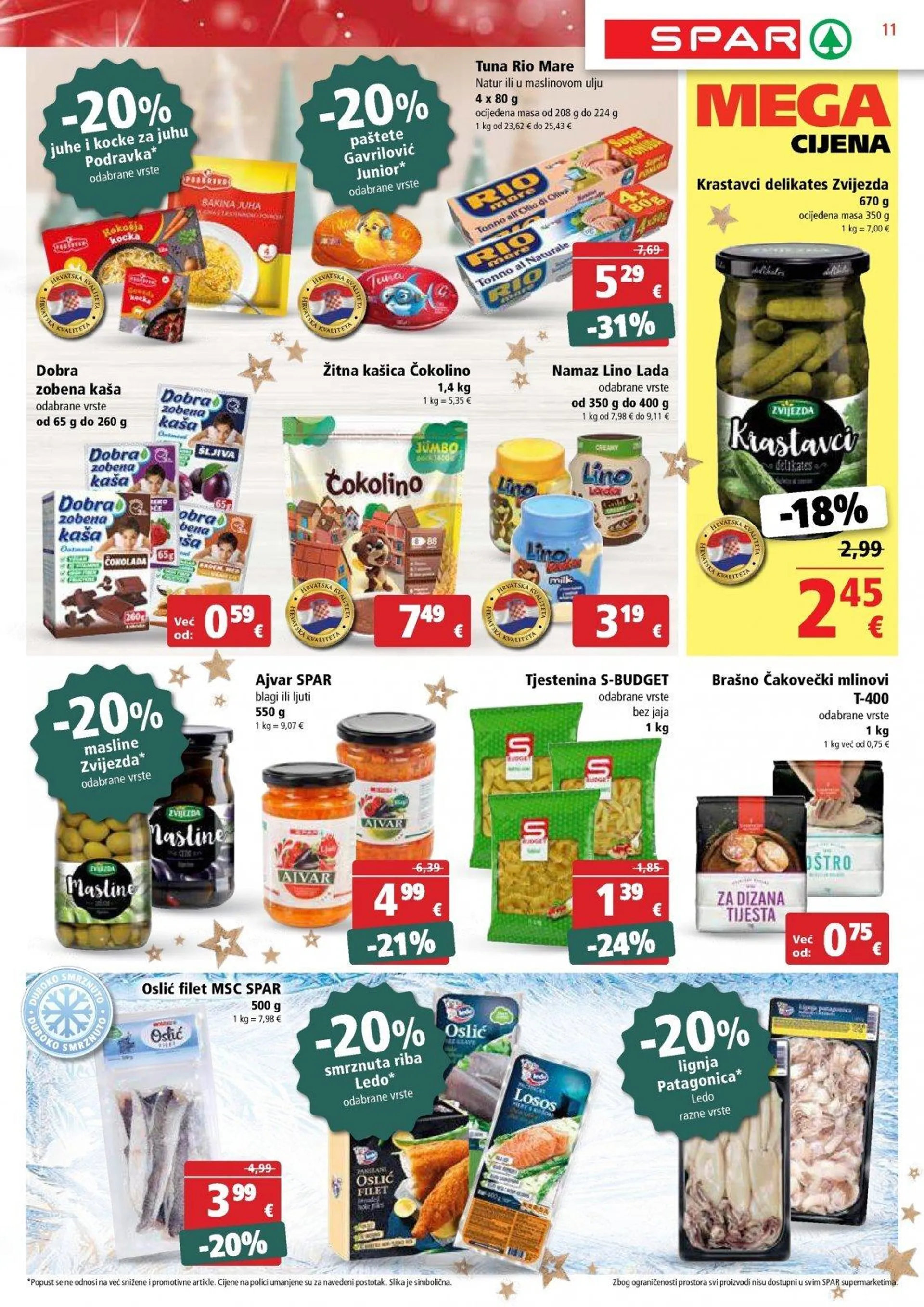 Katalog Spar katalog do 24.12.2024 od 18. prosinca do 24. prosinca 2024. - Pregled Stranica 11