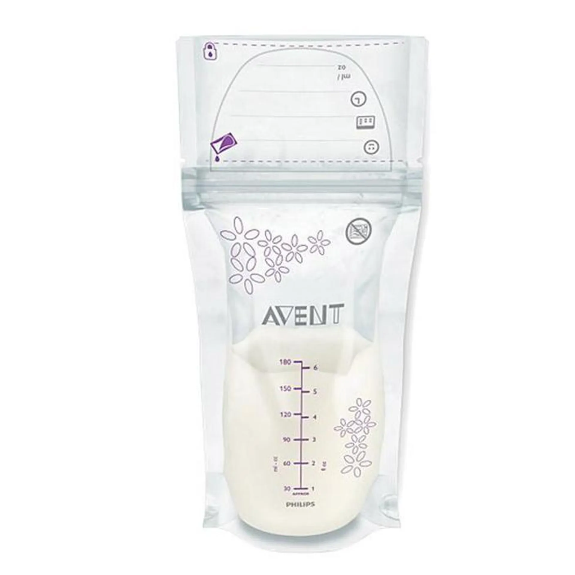 AVENT vrećica za mlijeko 180ml, 25 kom