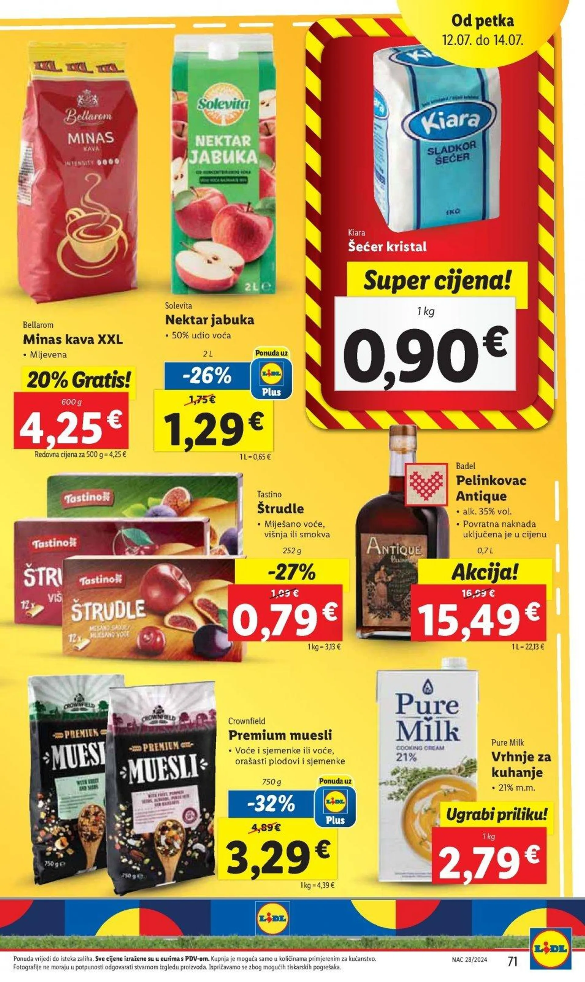 Katalog Lidl katalog do 14.07.2024 od 4. srpnja do 14. srpnja 2024. - Pregled Stranica 71