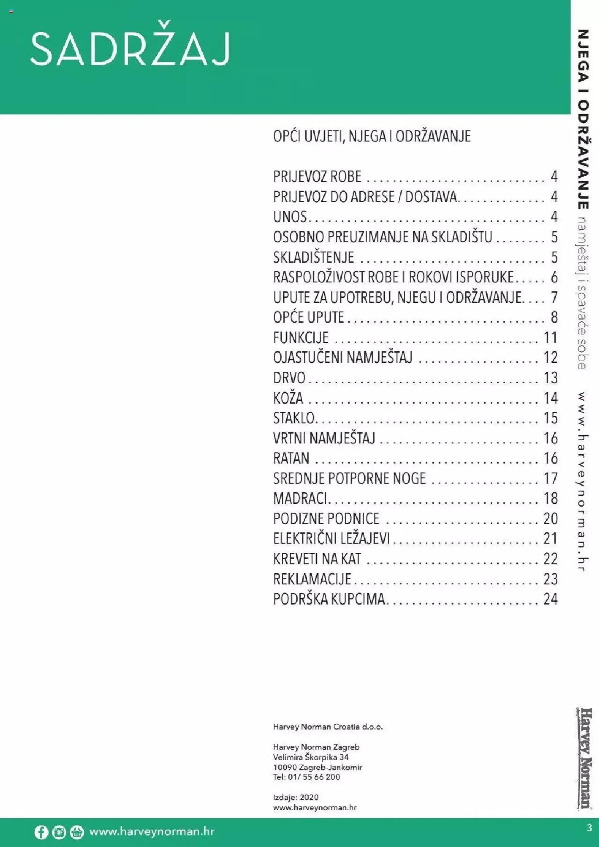 Katalog Vodič za njegu i održavanje Harvey Norman od 11. ožujka do 31. prosinca 2023. - Pregled Stranica 3