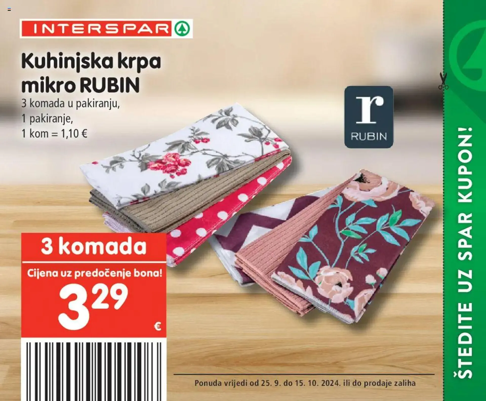 Katalog Posebne pogodnosti Interspar od 25. rujna do 15. listopada 2024. - Pregled Stranica 24