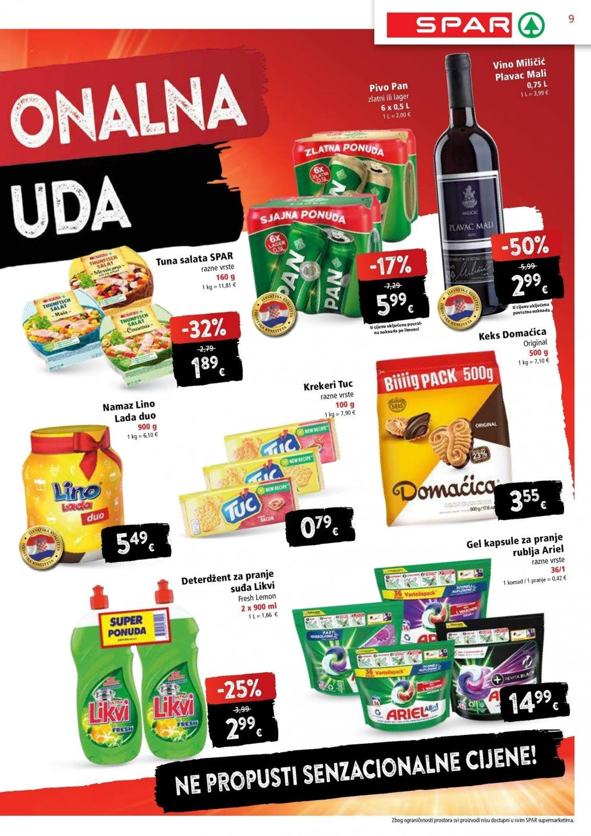 Katalog Spar katalog do 12.11.2024 od 6. studenoga do 12. studenoga 2024. - Pregled Stranica 9