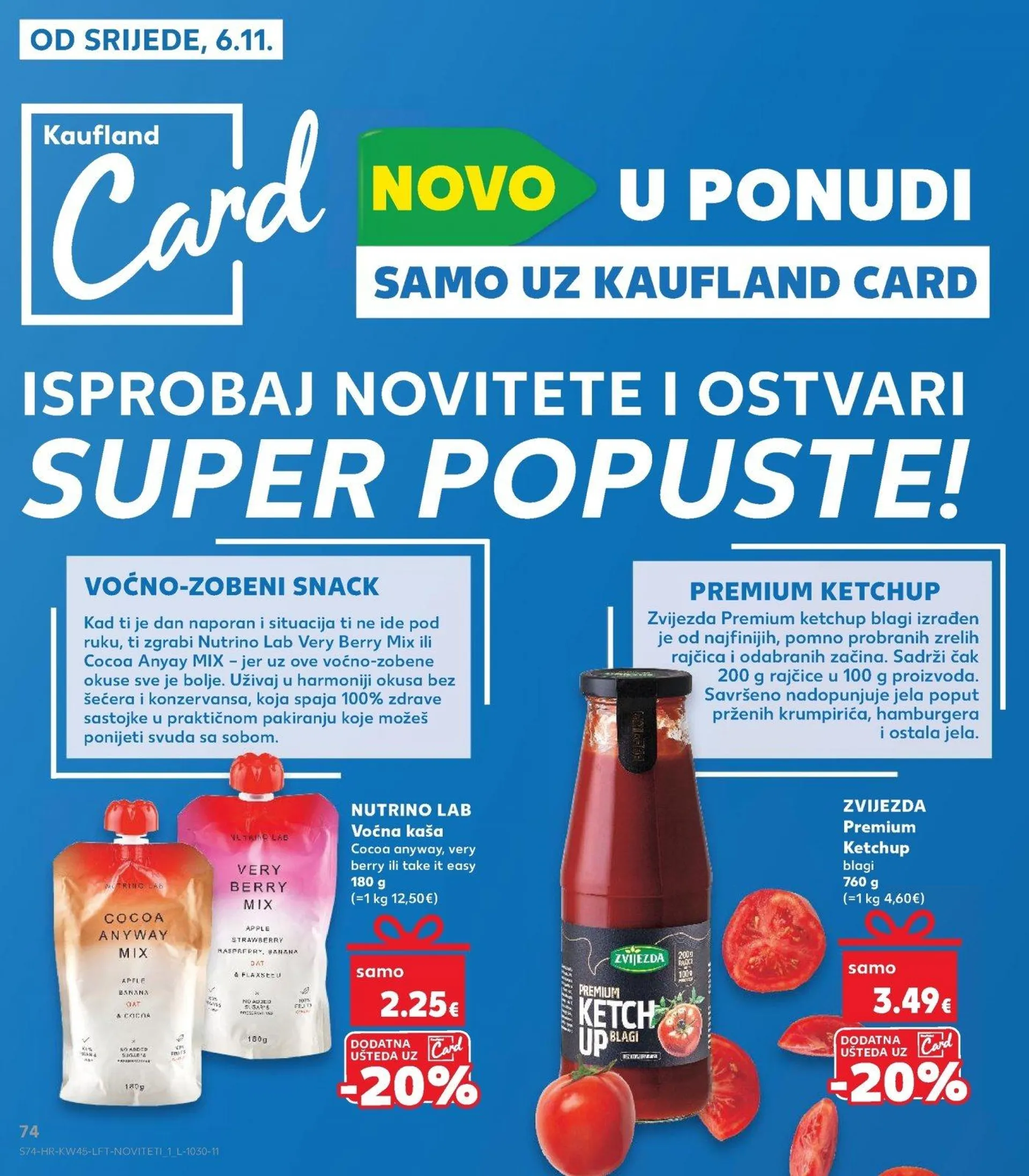 Katalog Kaufland katalog do 12.11.2024 od 6. studenoga do 12. studenoga 2024. - Pregled Stranica 74