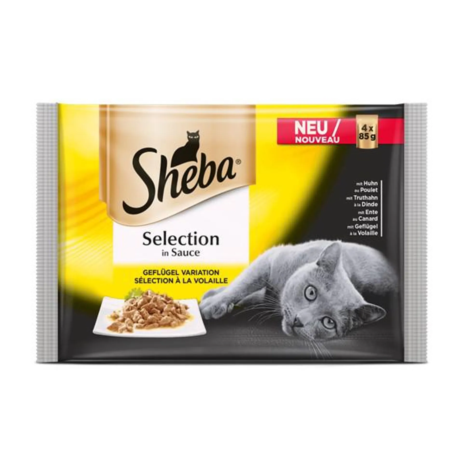 SHEBA Selection Multipack, perad u umaku, 4x85g