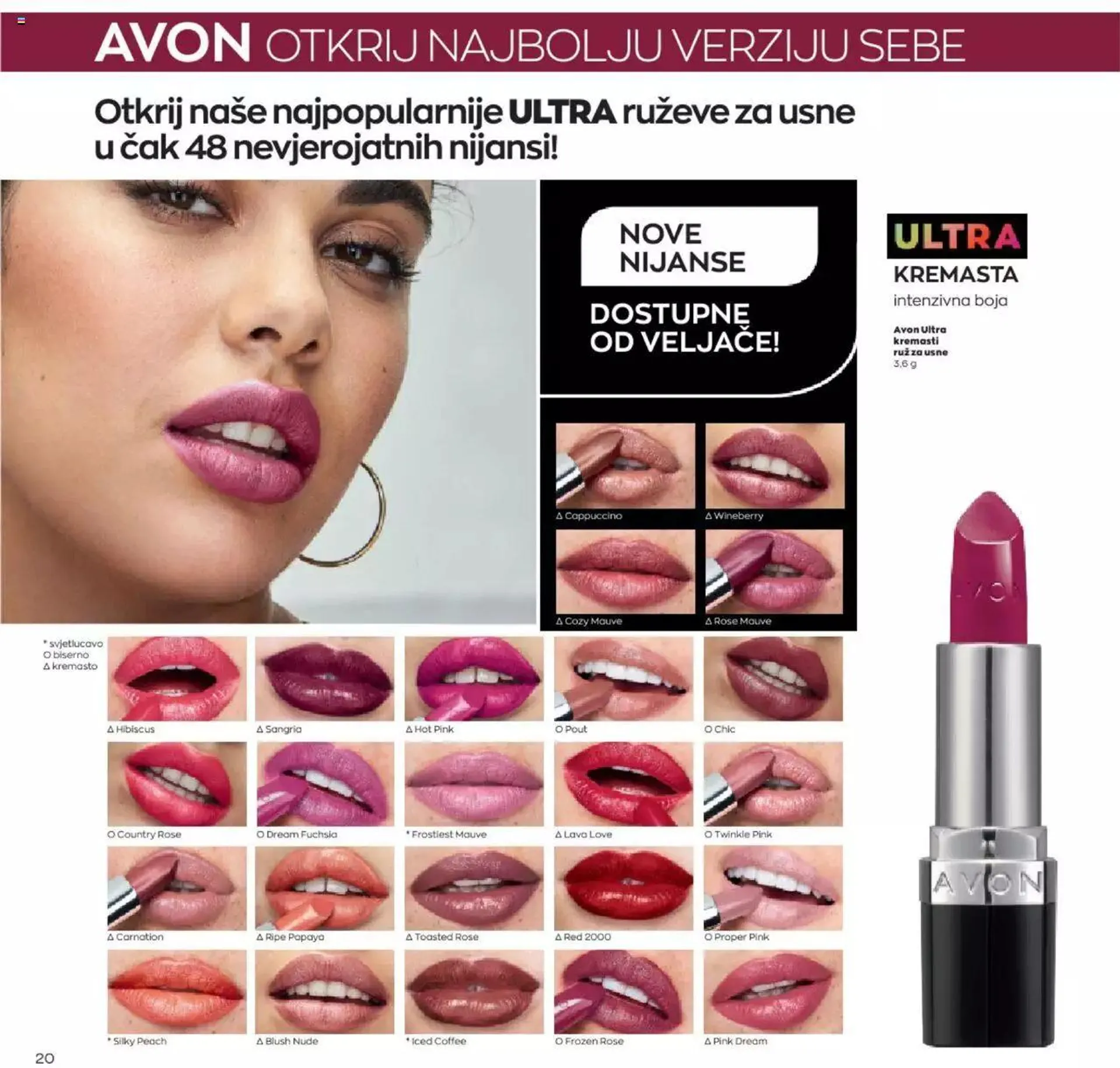 Katalog Avon katalog - Make-up vodič od 12. siječnja do 31. prosinca 2024. - Pregled Stranica 20