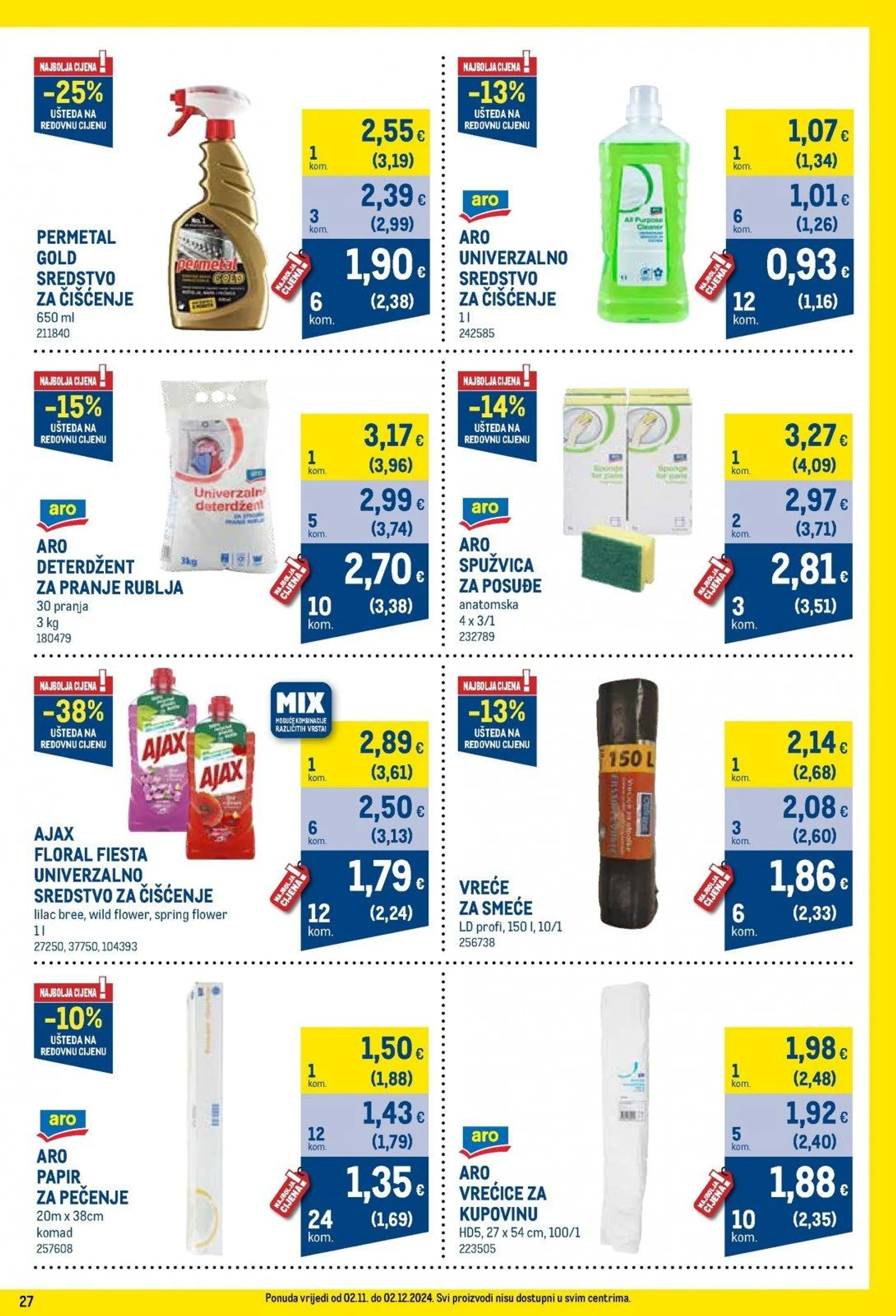 Katalog Metro katalog do 02.12.2024 od 6. studenoga do 2. prosinca 2024. - Pregled Stranica 27