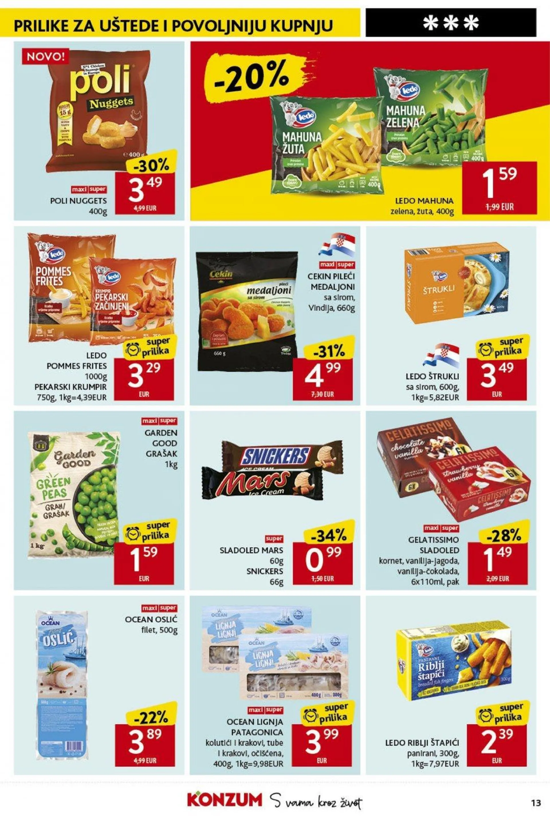 Katalog Konzum katalog do 02.10.2024 od 26. rujna do 2. listopada 2024. - Pregled Stranica 13