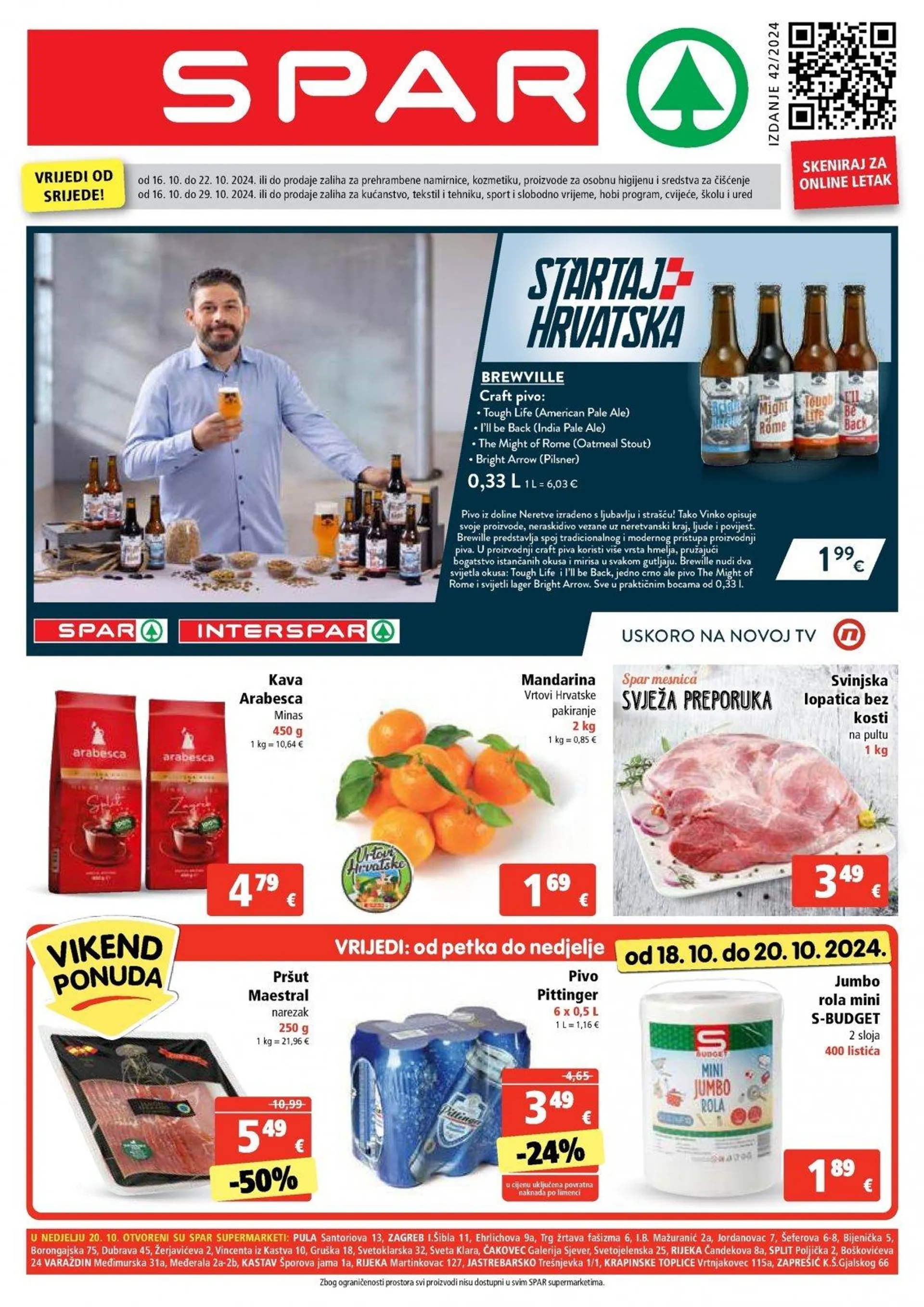 Katalog Spar katalog do 22.10.2024 od 16. listopada do 22. listopada 2024. - Pregled Stranica 1