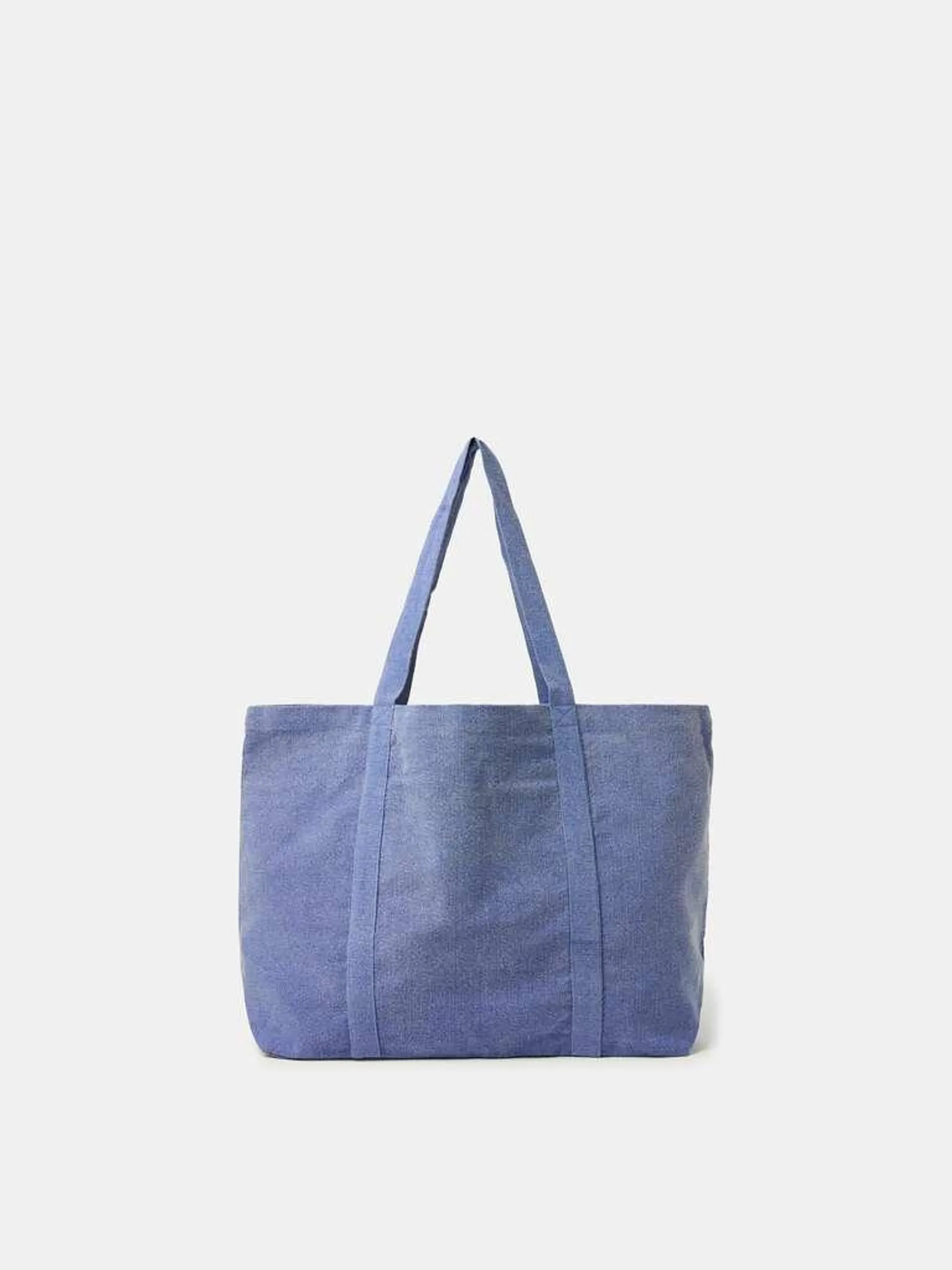 Medium Wash Denim shopping bag