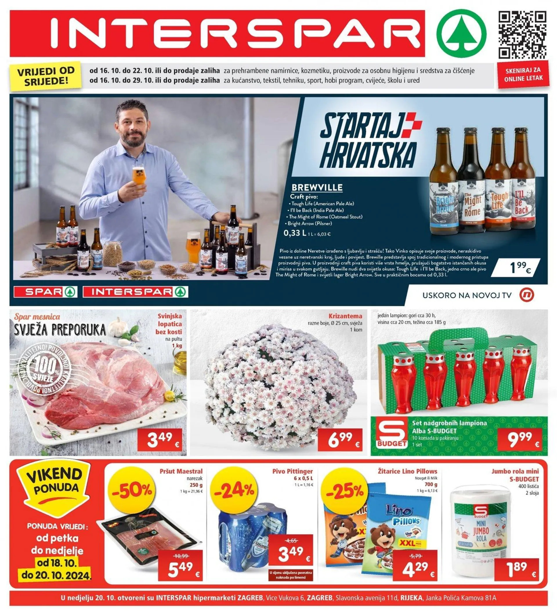 Katalog Interspar katalog do 22.10.2024 od 16. listopada do 22. listopada 2024. - Pregled Stranica 1