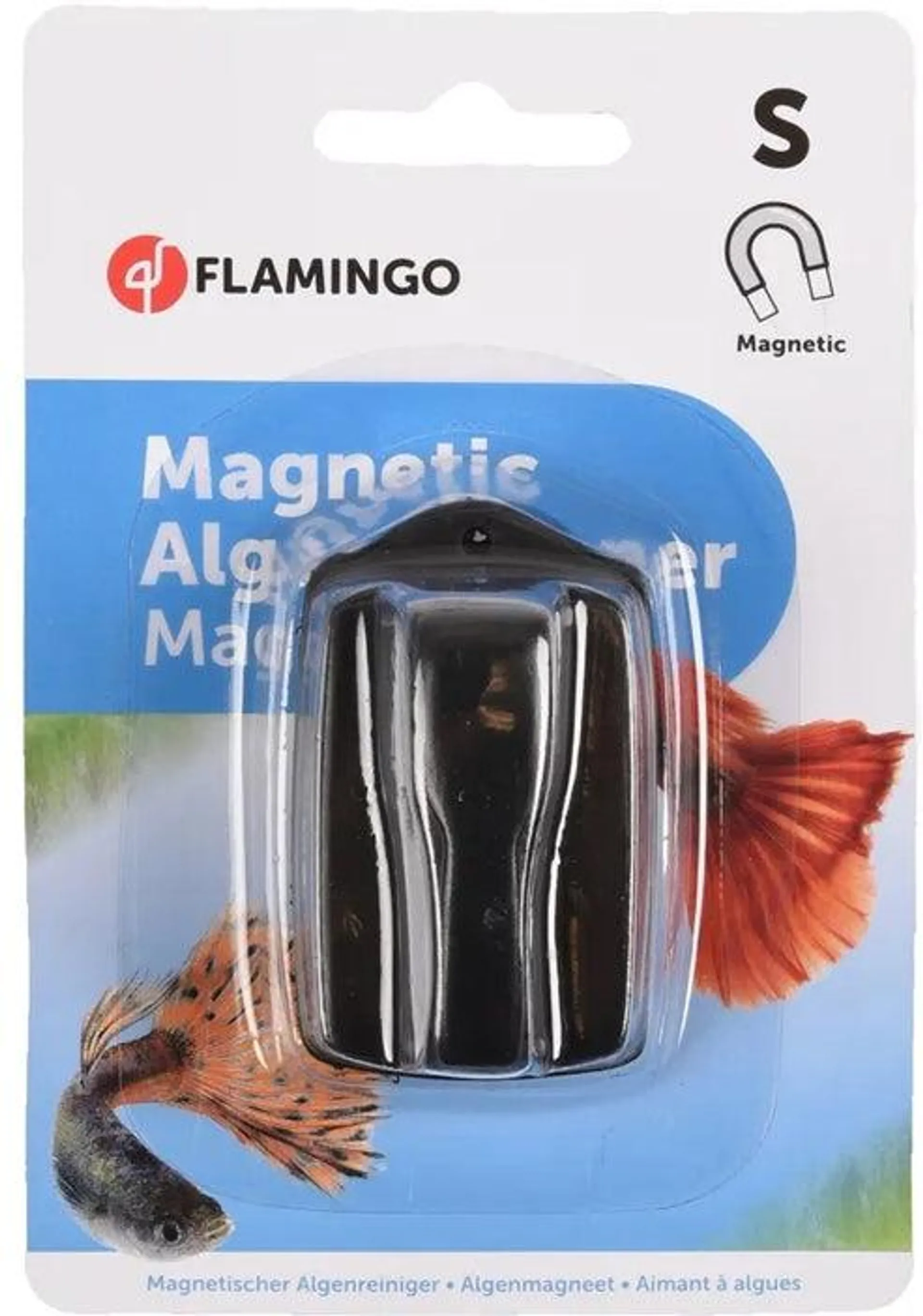 FLAMINGO Akvarijski magnetni čistač stakla Magix L 12x6,2x5cm