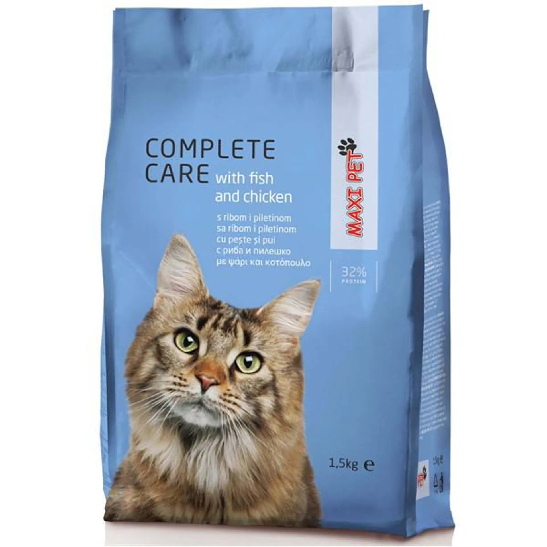 MAXI PET Complete Care s ribom i piletinom, za mačke, 1,5kg