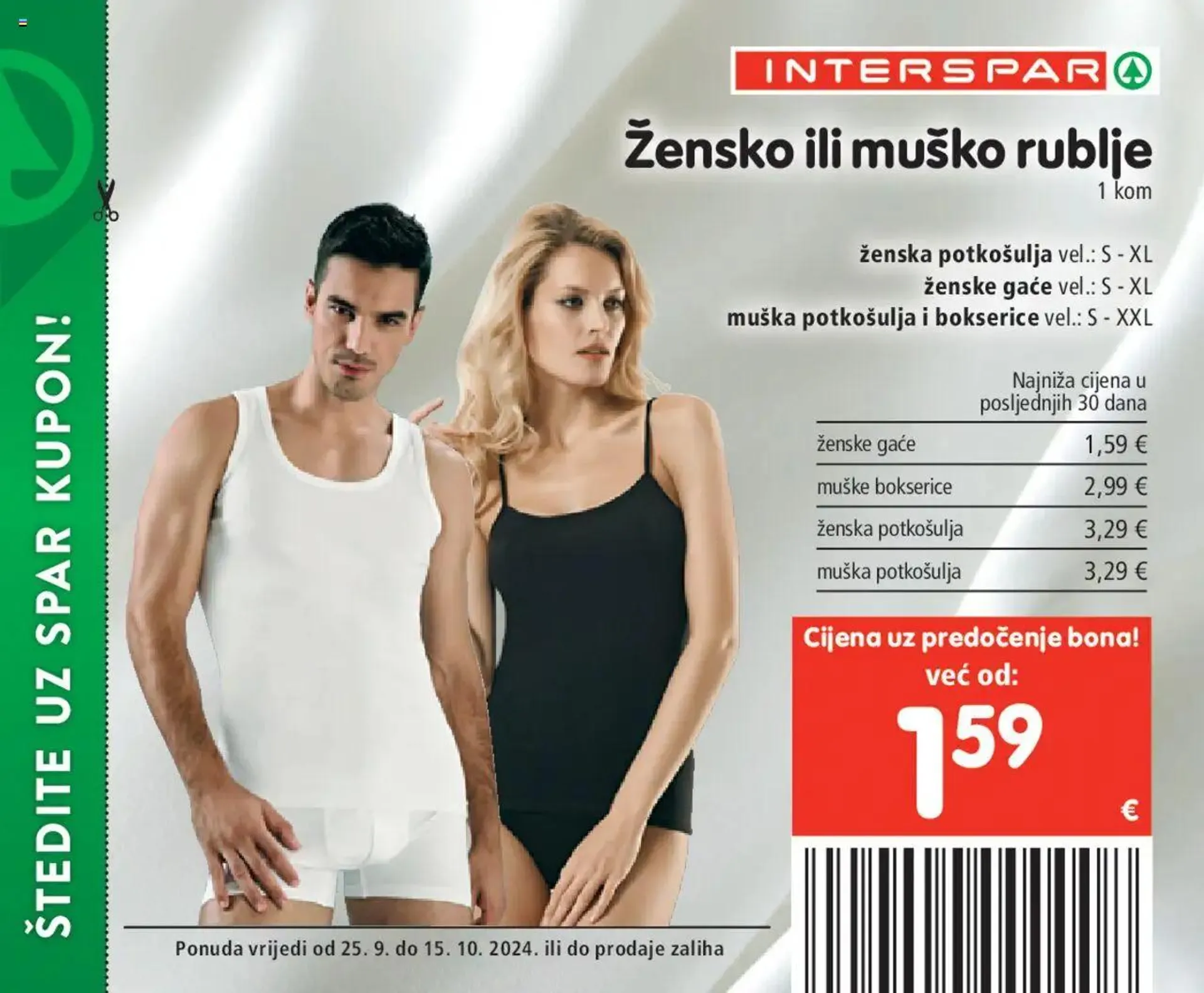 Katalog Posebne pogodnosti Interspar od 25. rujna do 15. listopada 2024. - Pregled Stranica 7